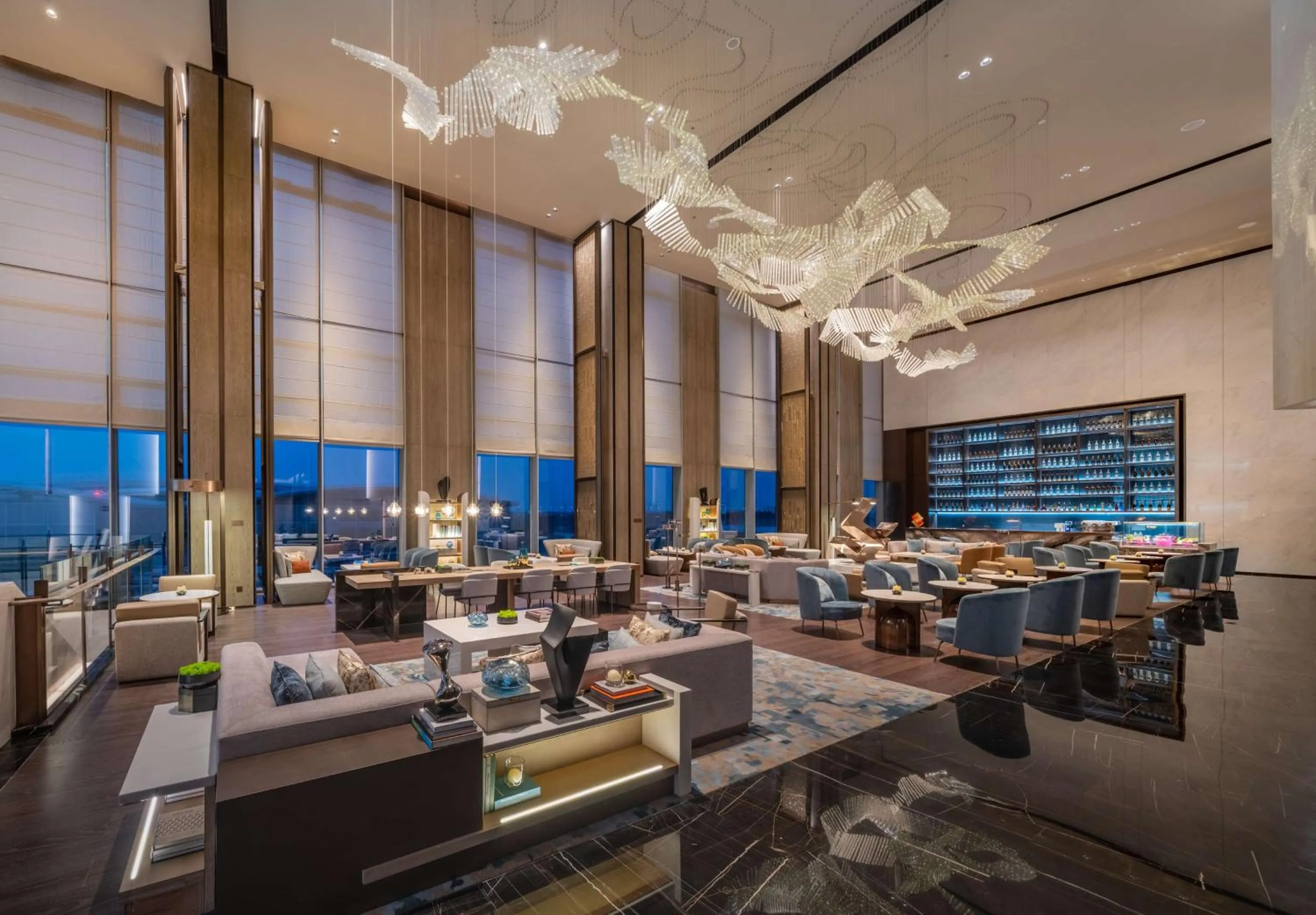 Lobby or reception in Hilton Shenzhen World Exhibition & Convention Centre