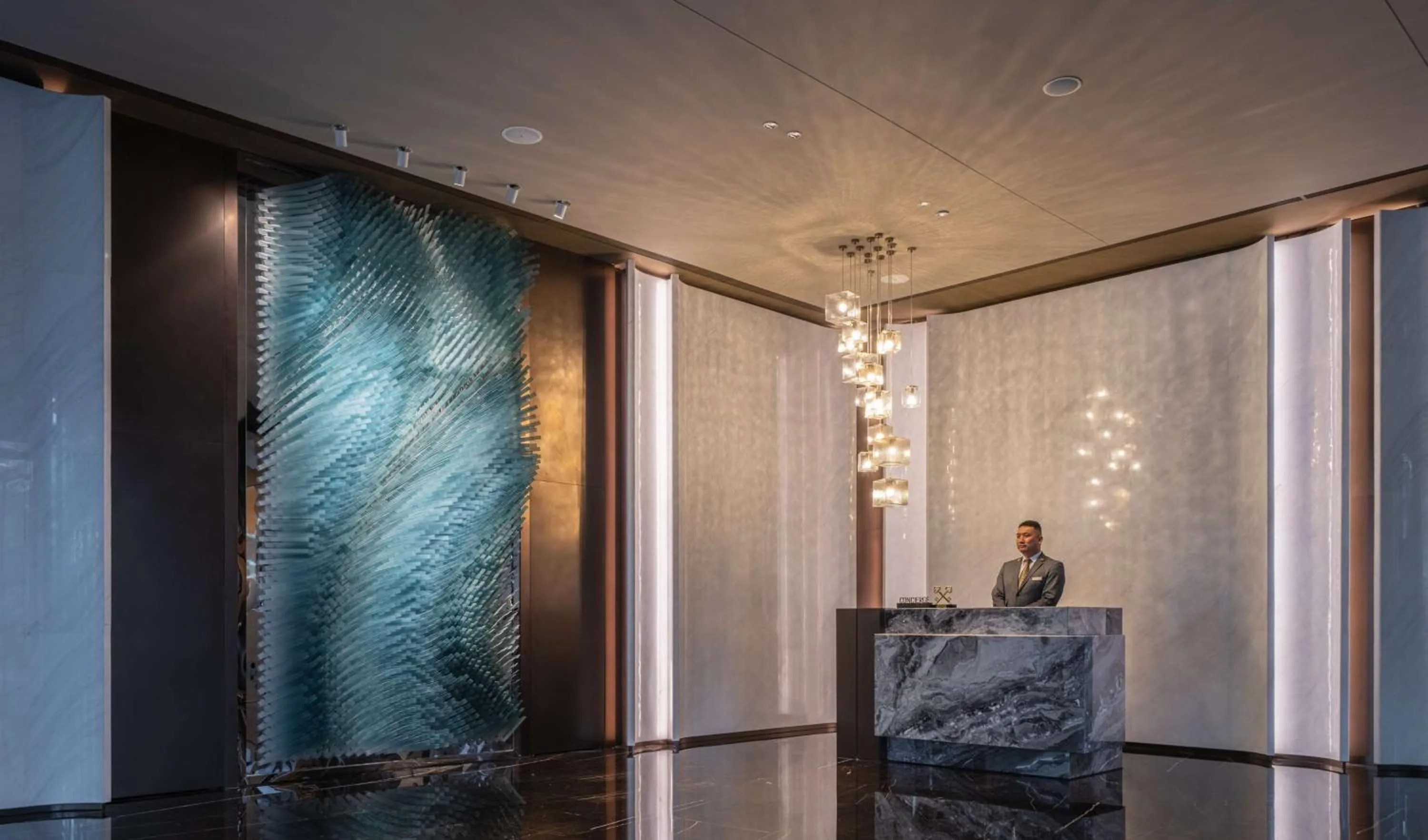 Lobby or reception in Hilton Shenzhen World Exhibition & Convention Centre