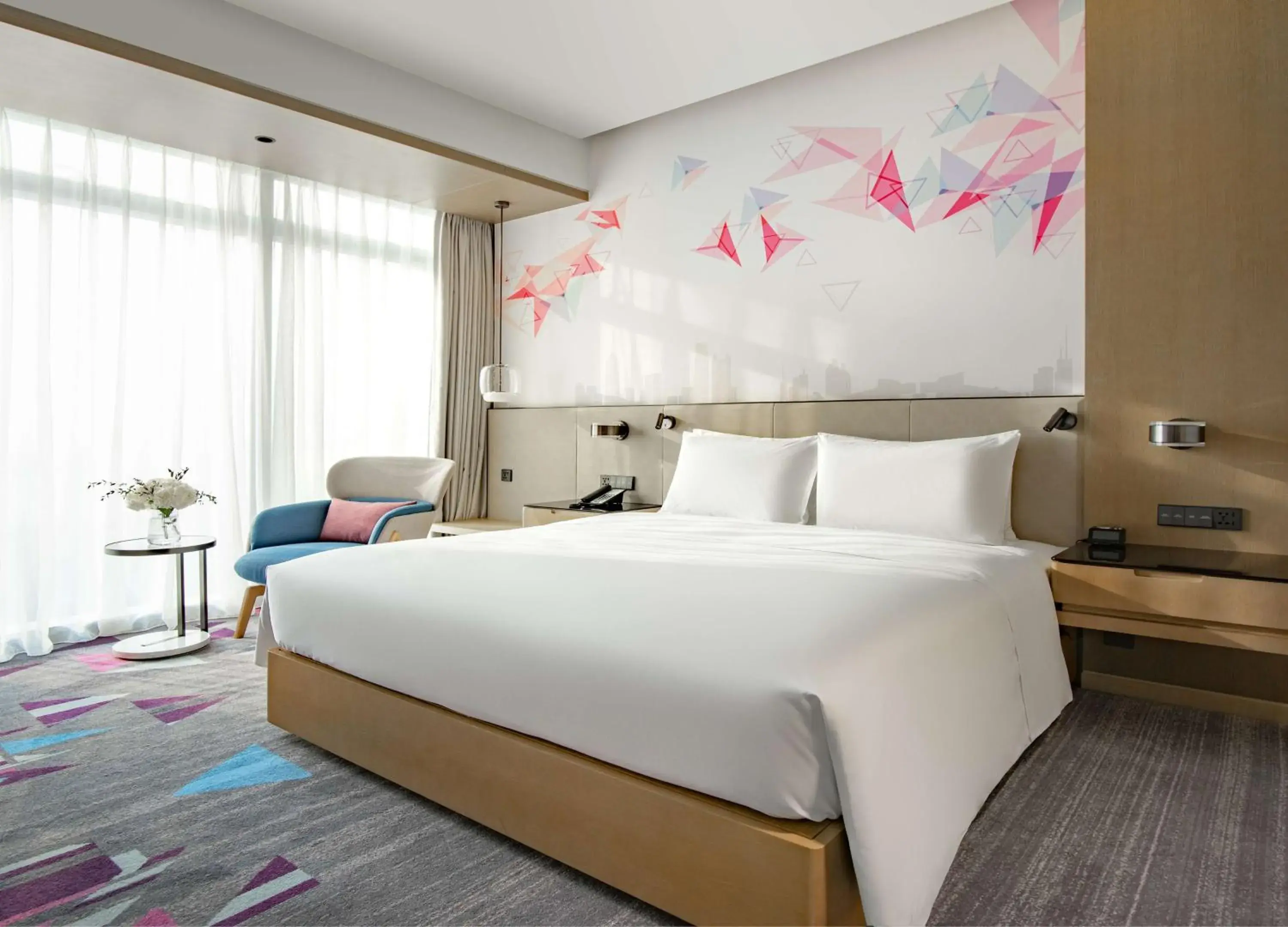 Bed in Hilton Garden Inn Shenzhen World Exhibition & Convention Center Bed in Hilton Garden Inn Shenzhen World Exhibition & Convention Center