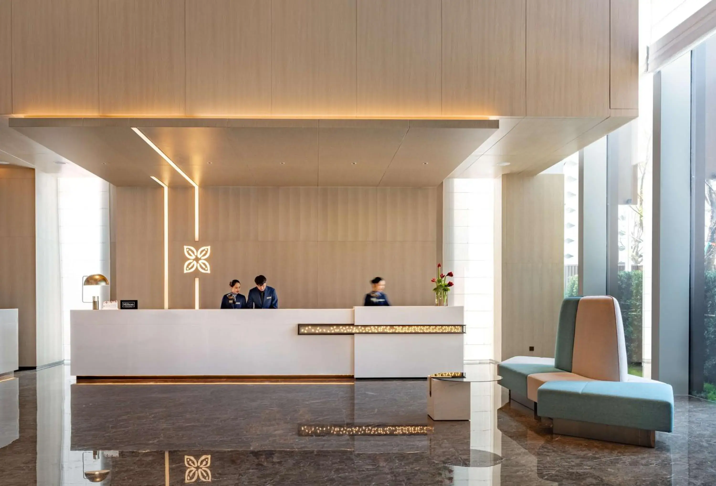 Lobby or reception in Hilton Garden Inn Shenzhen World Exhibition & Convention Center Lobby or reception in Hilton Garden Inn Shenzhen World Exhibition & Convention Center