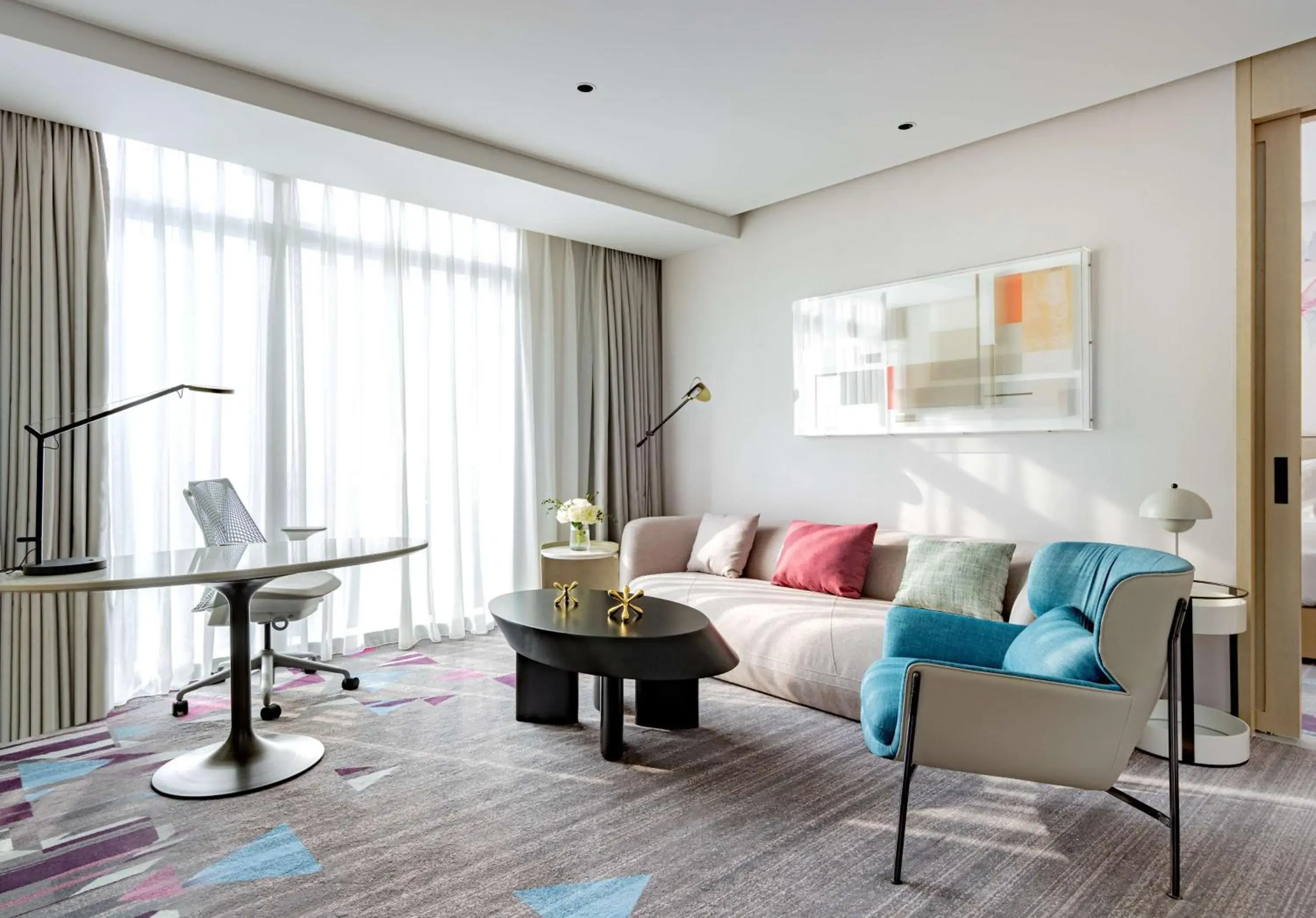 Living room in Hilton Garden Inn Shenzhen World Exhibition & Convention Center Living room in Hilton Garden Inn Shenzhen World Exhibition & Convention Center