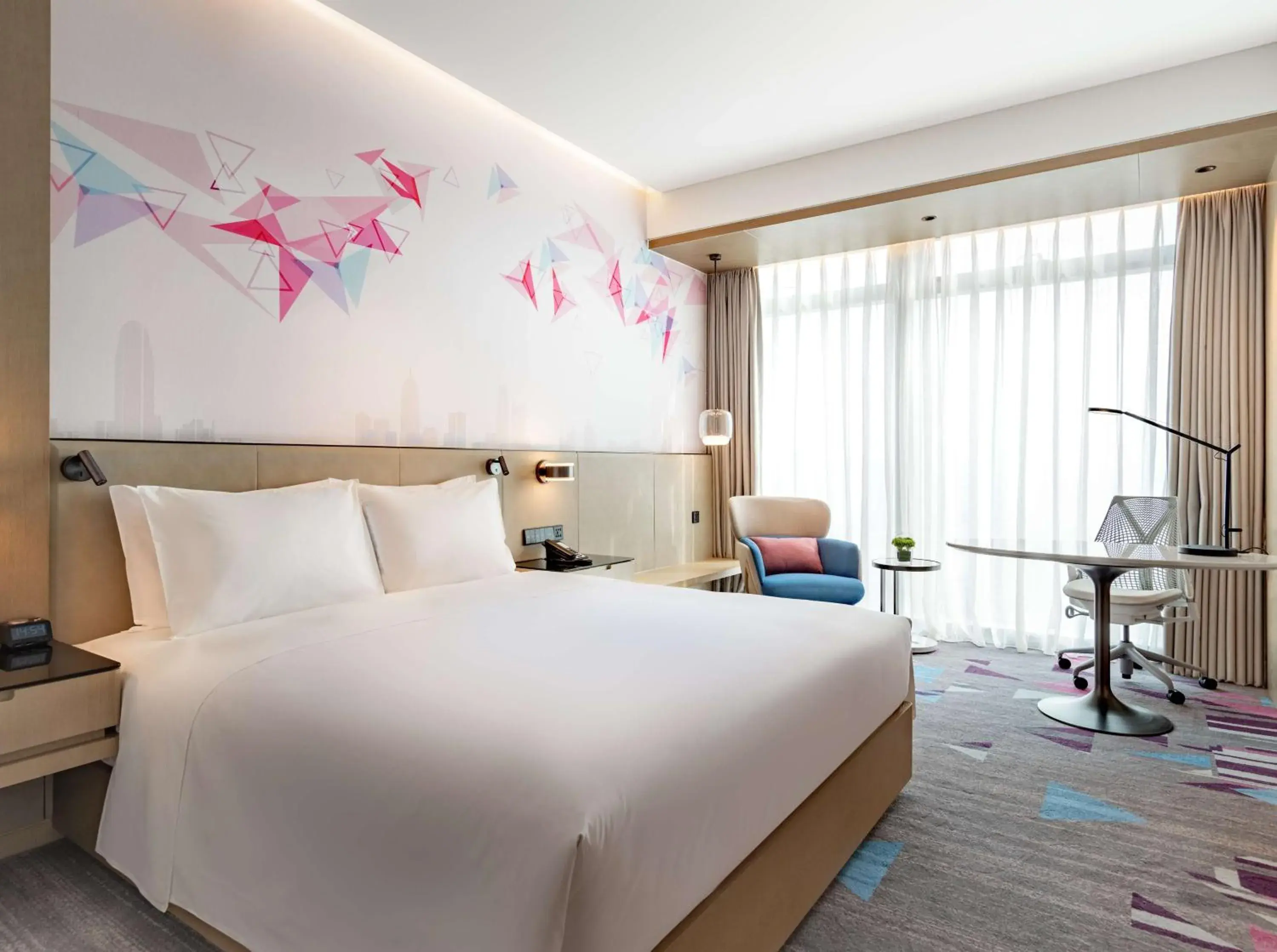 Bed in Hilton Garden Inn Shenzhen World Exhibition & Convention Center Bed in Hilton Garden Inn Shenzhen World Exhibition & Convention Center