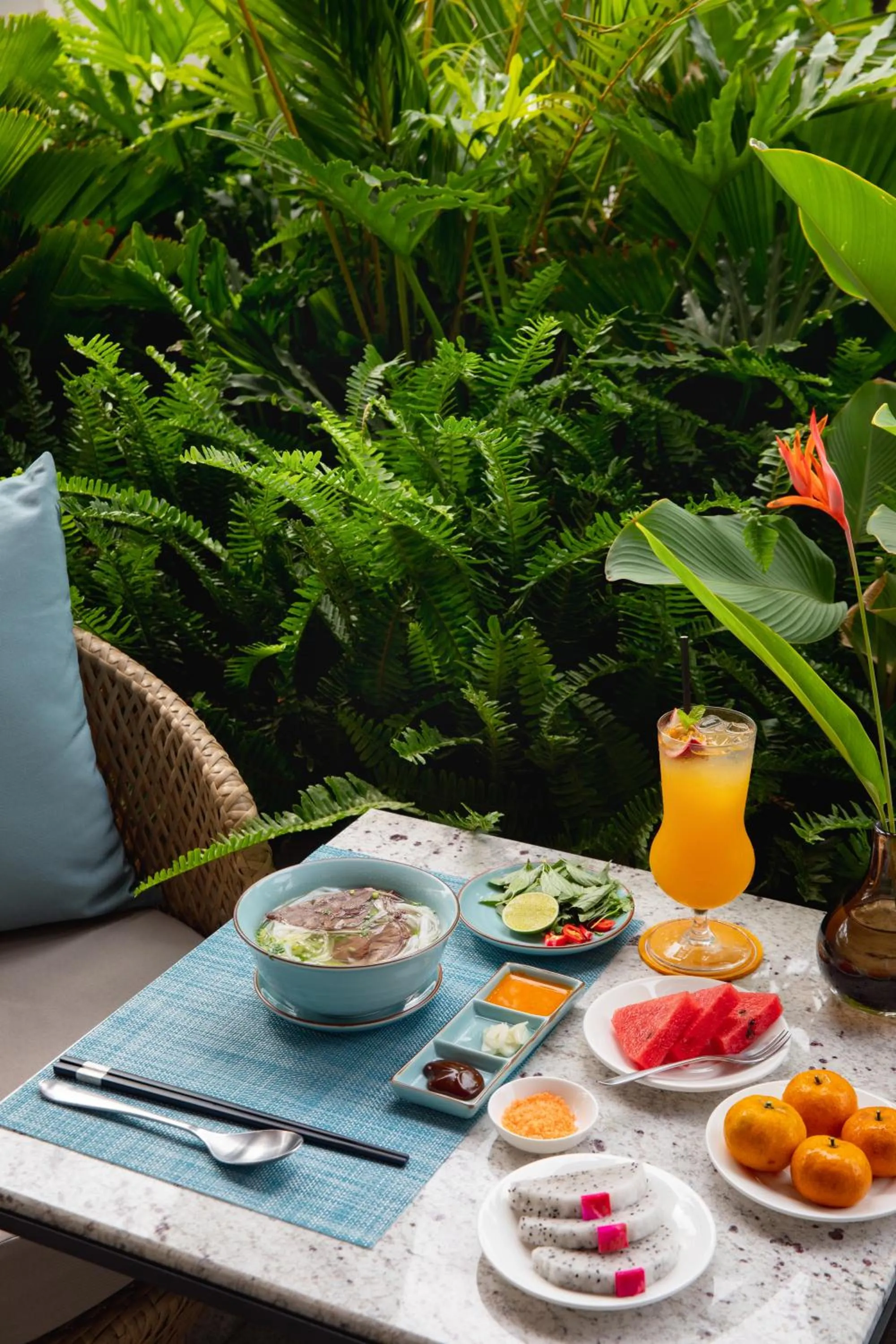 Asian breakfast in Fleur de Lys Hotel Quy Nhon