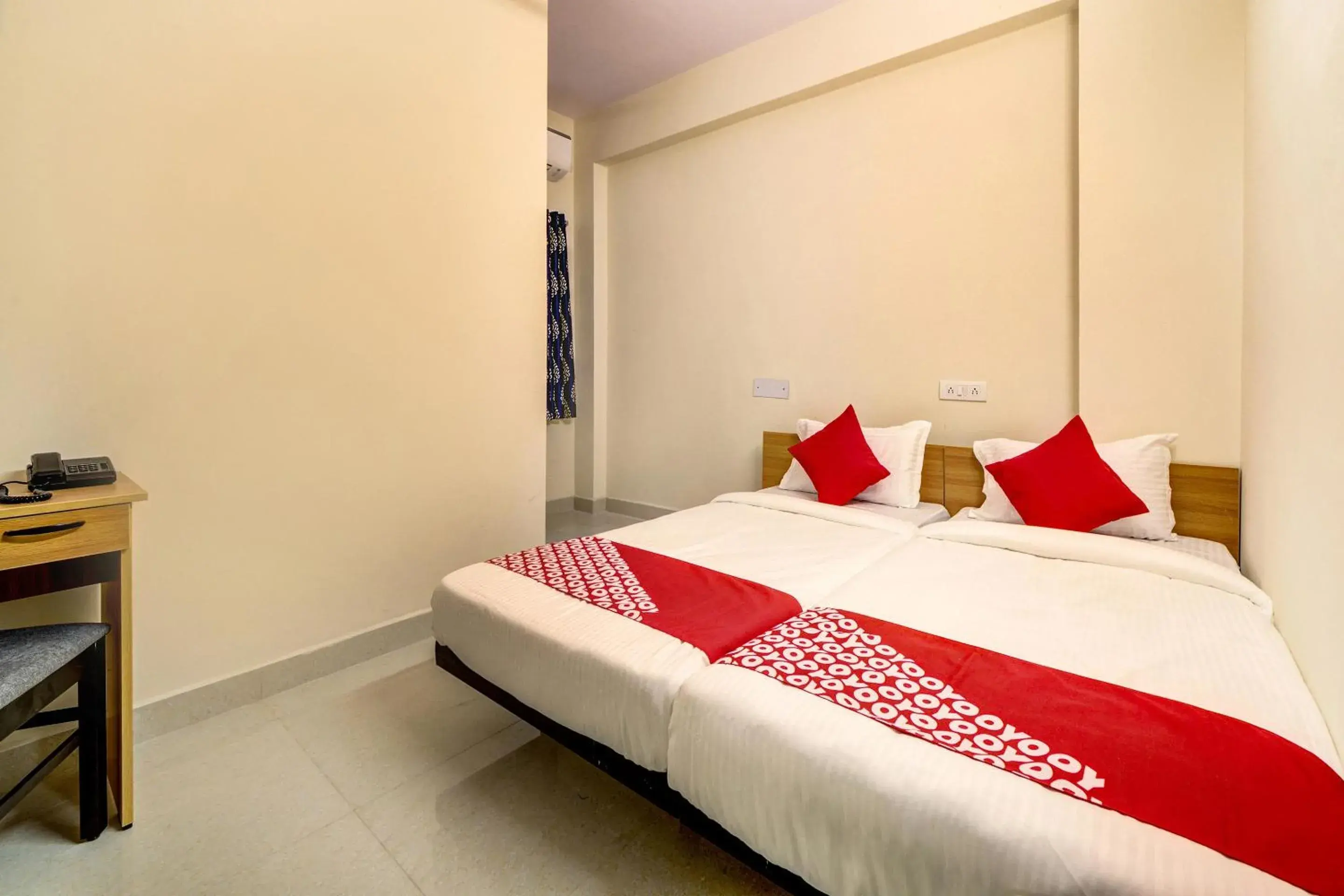Bedroom, Bed in Hotel O JV Colony Near KFC Gachibowli Bedroom, Bed in Hotel O JV Colony Near KFC Gachibowli