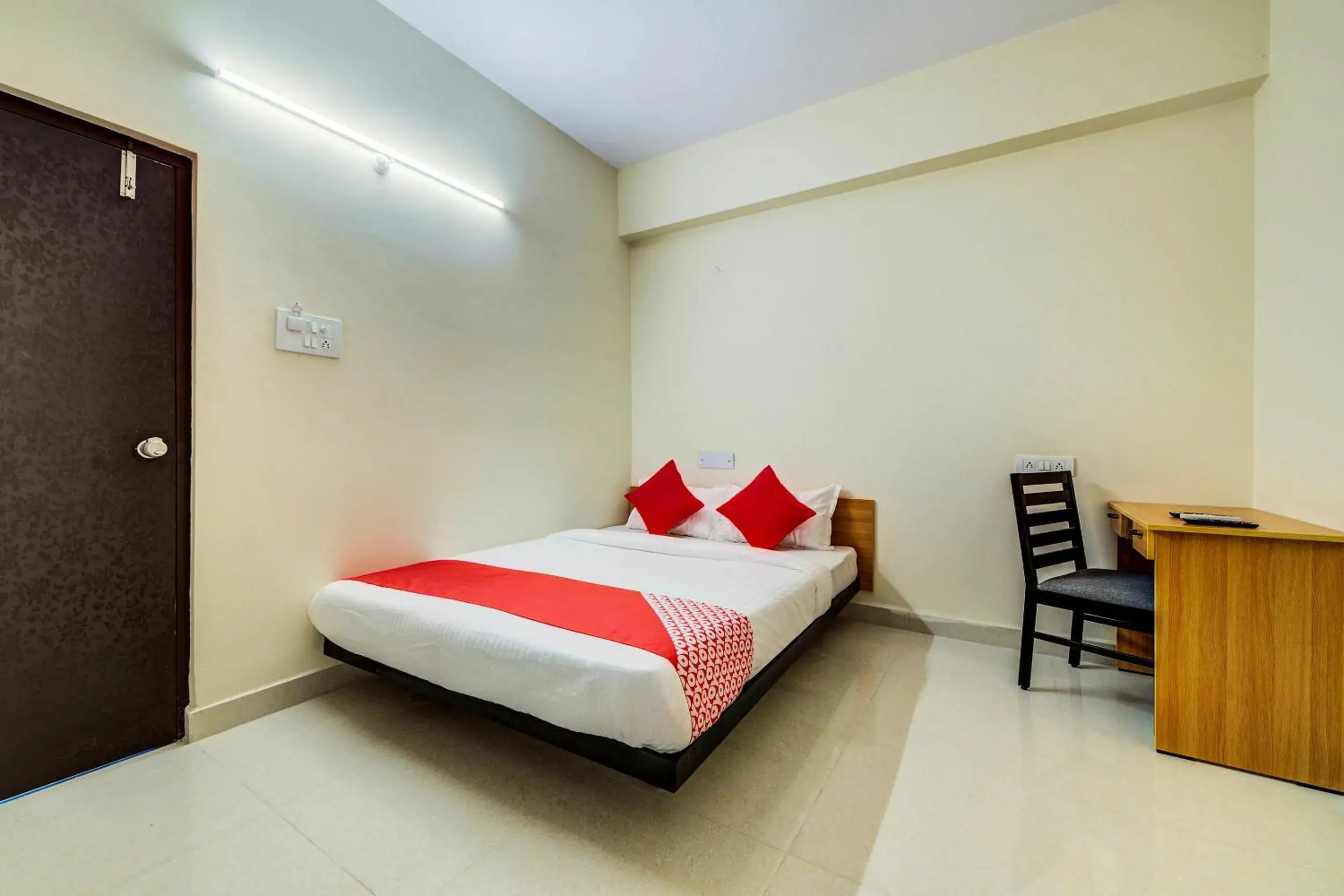 Bedroom, Bed in Hotel O JV Colony Near KFC Gachibowli Bedroom, Bed in Hotel O JV Colony Near KFC Gachibowli