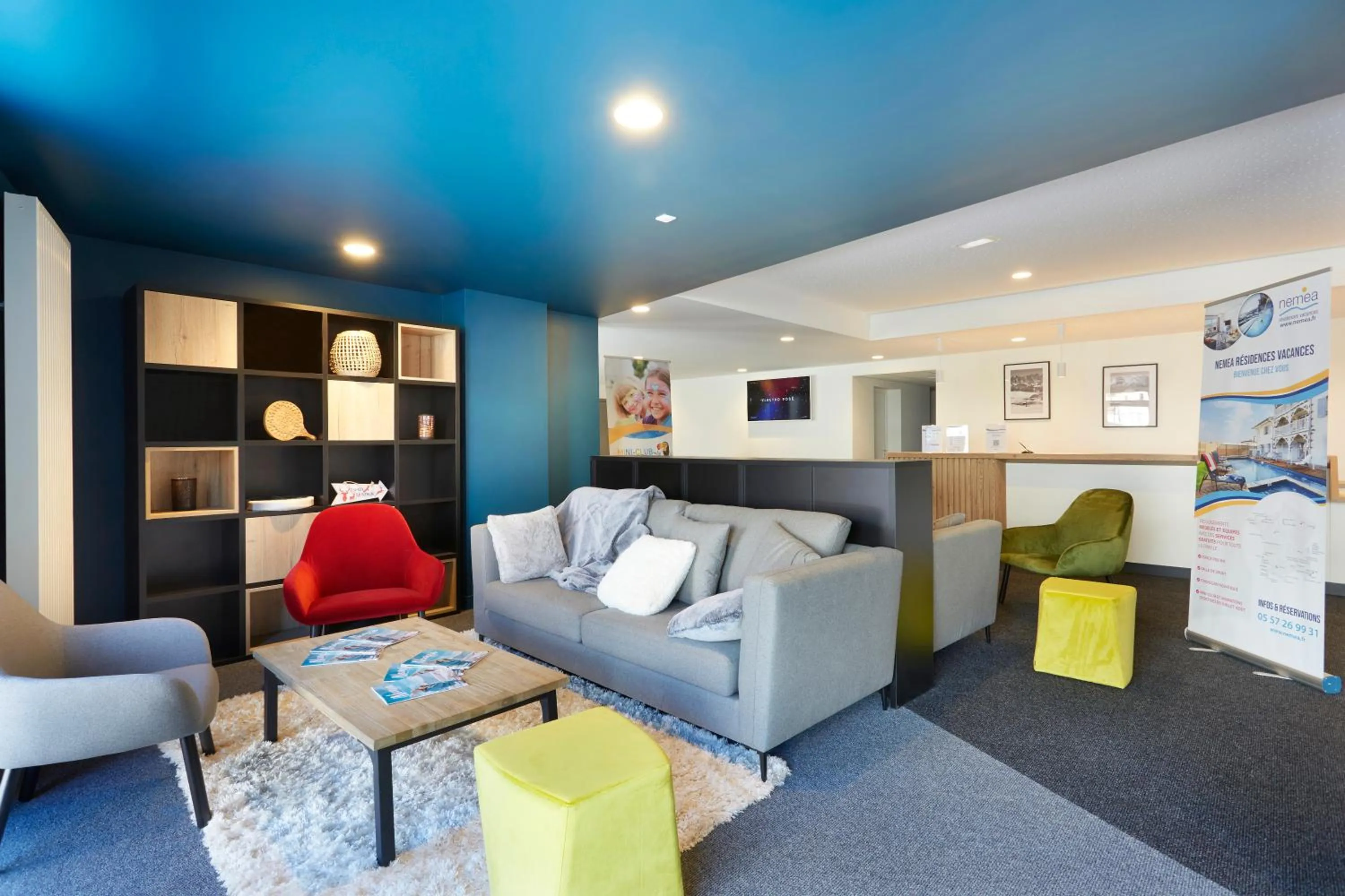 Lobby or reception in Résidence Néméa Le Hameau - Les Deux Alpes