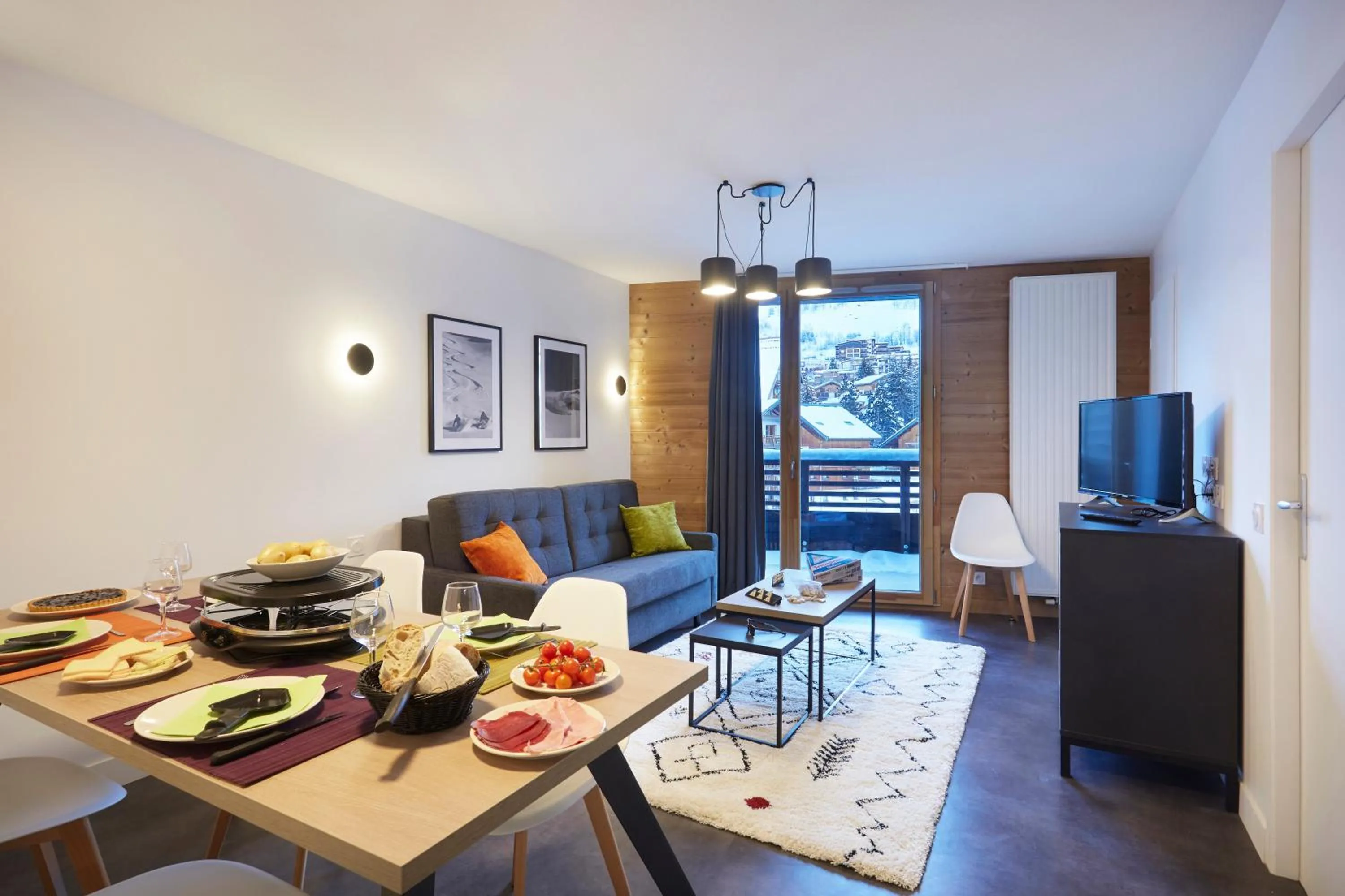 Living room in Résidence Néméa Le Hameau - Les Deux Alpes