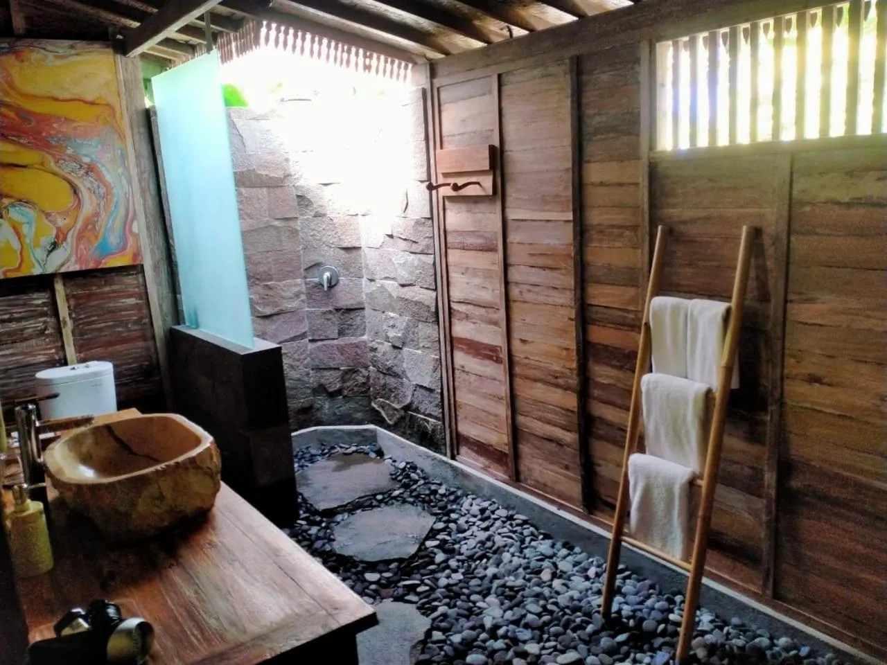 Bathroom in Aswanaya Villas Ubud
