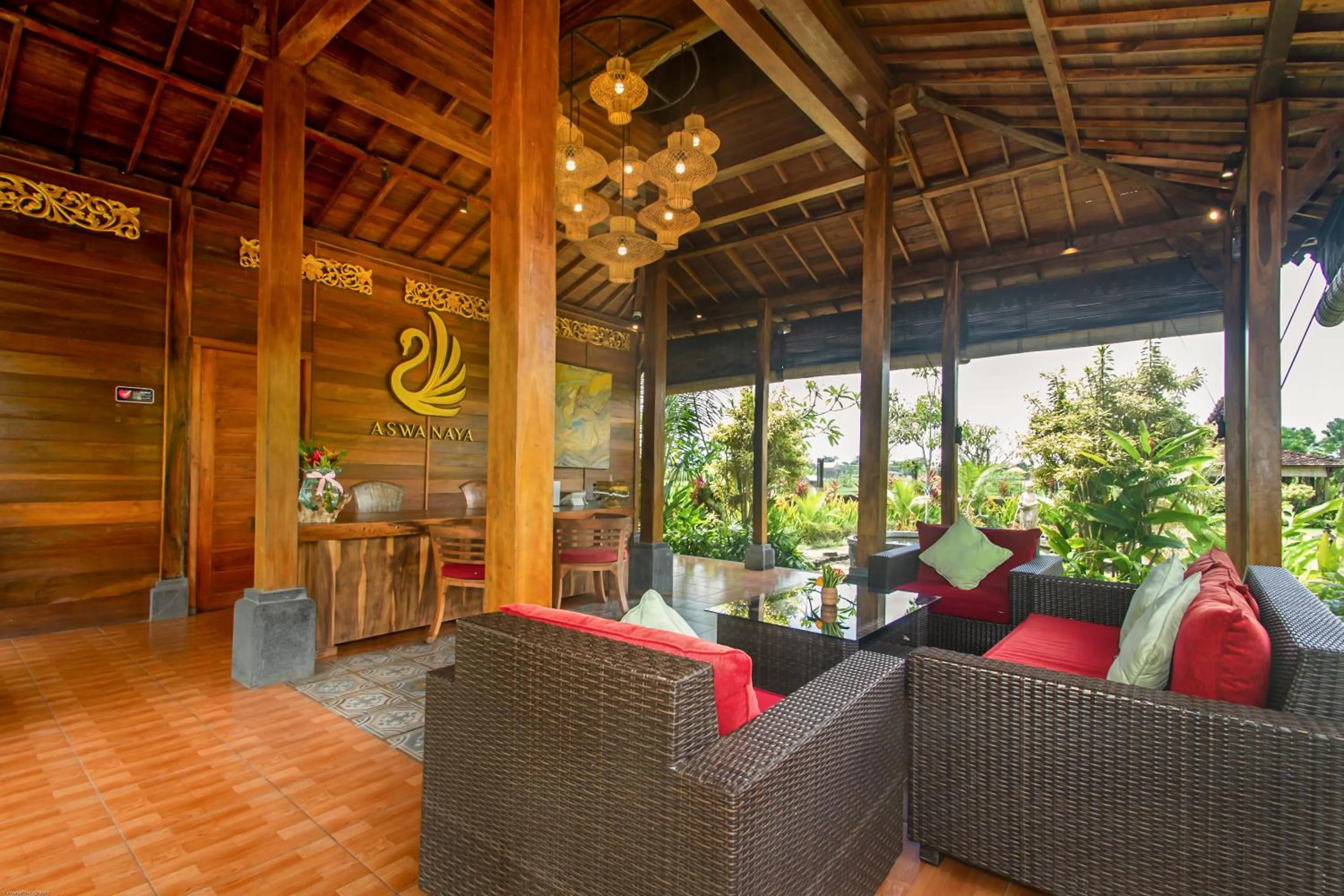 Lobby or reception in Aswanaya Villas Ubud