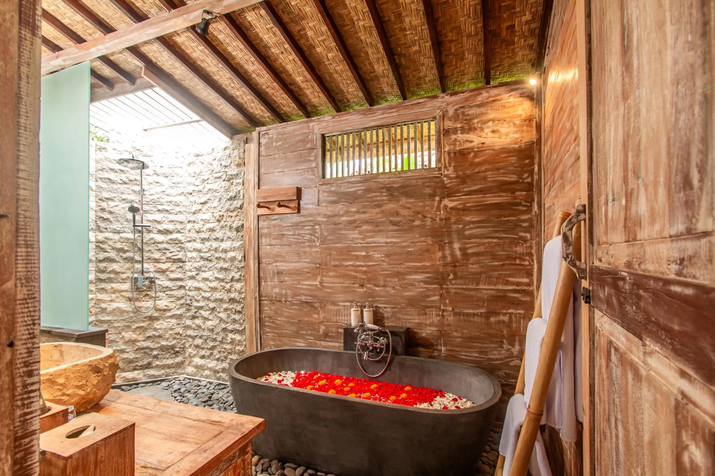 Bathroom in Aswanaya Villas Ubud