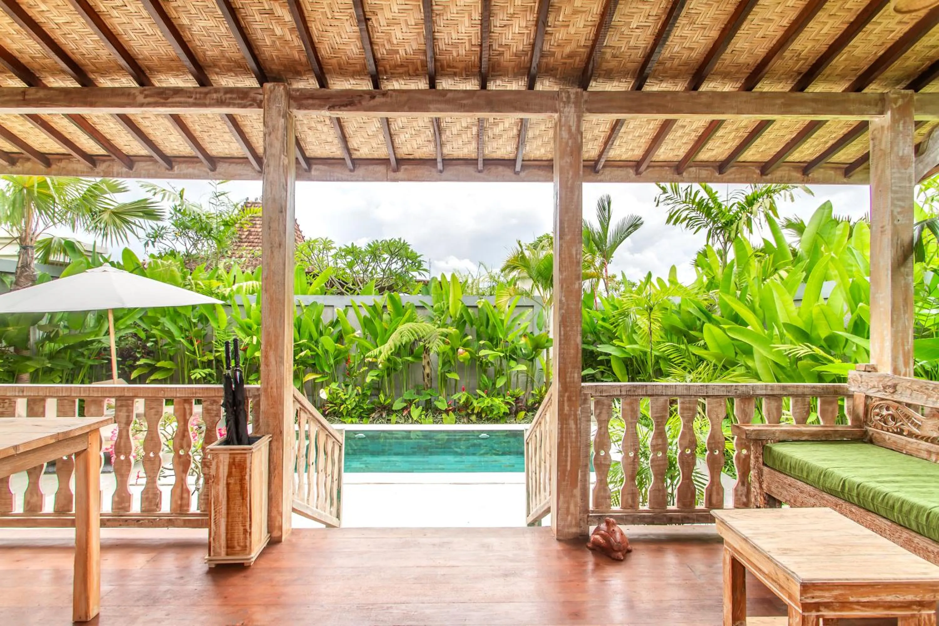 Patio in Aswanaya Villas Ubud