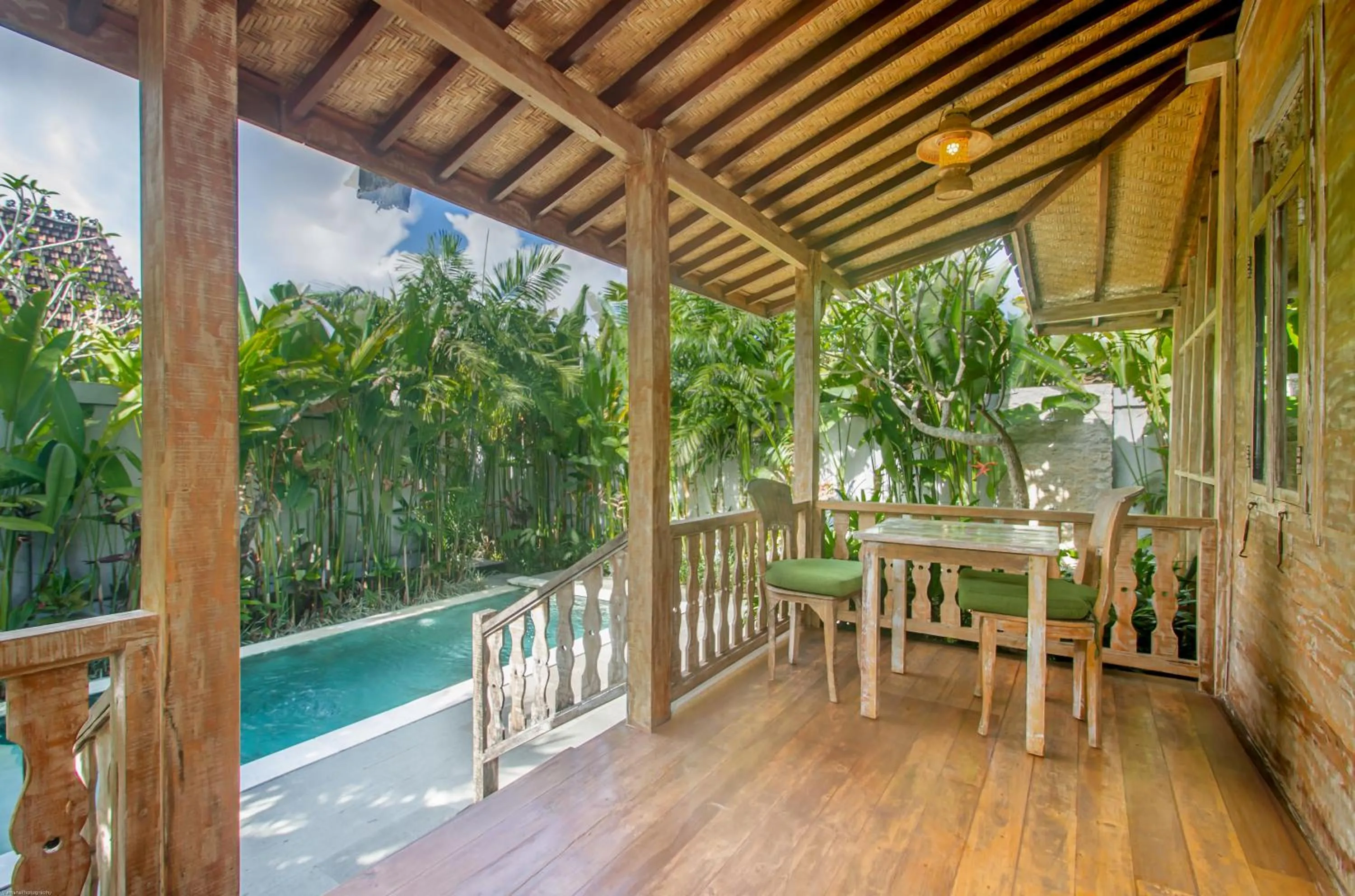 Patio in Aswanaya Villas Ubud