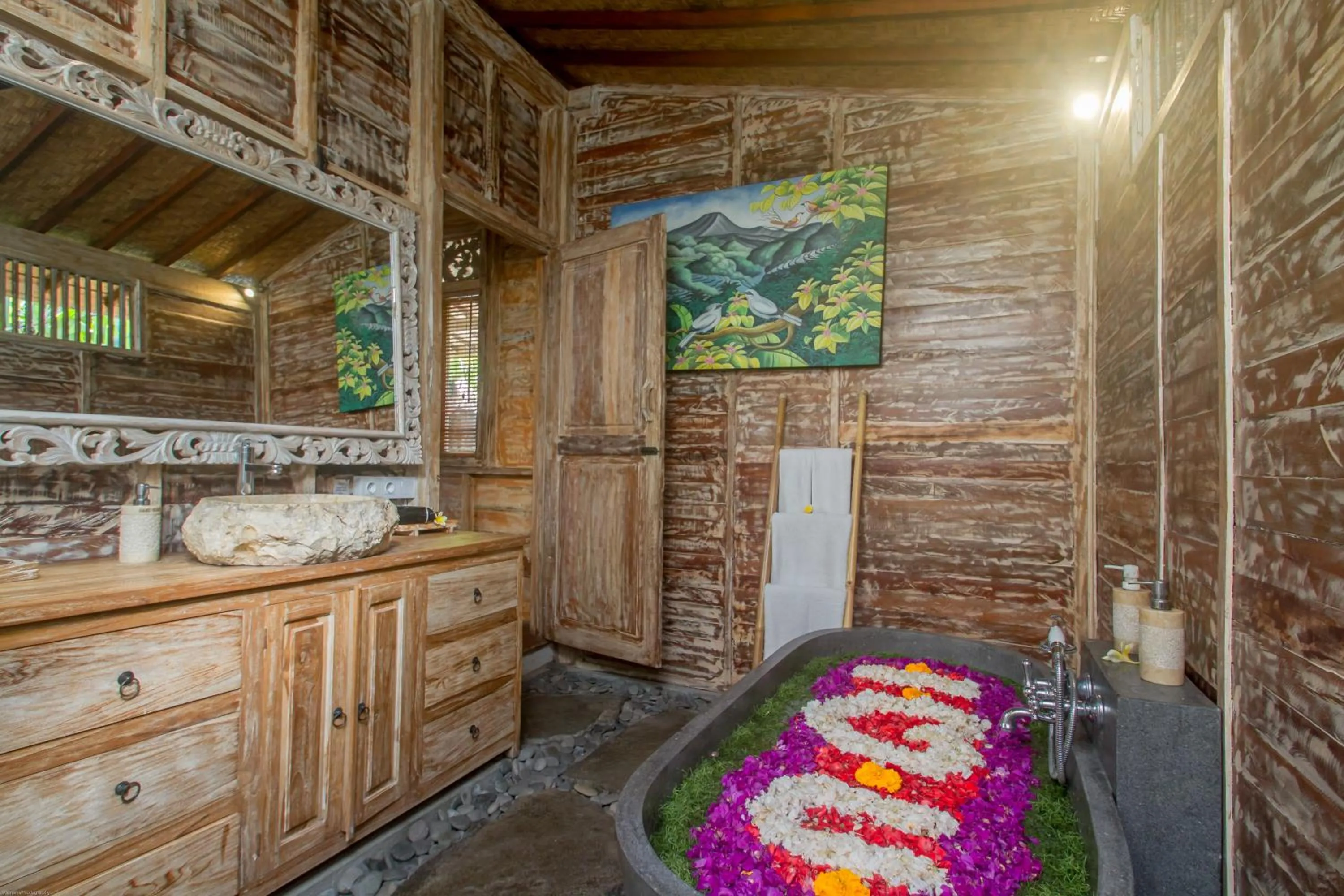 Bathroom in Aswanaya Villas Ubud