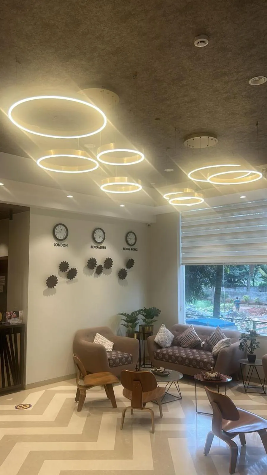 Seating area in Click Hotel Bangalore - International Airport