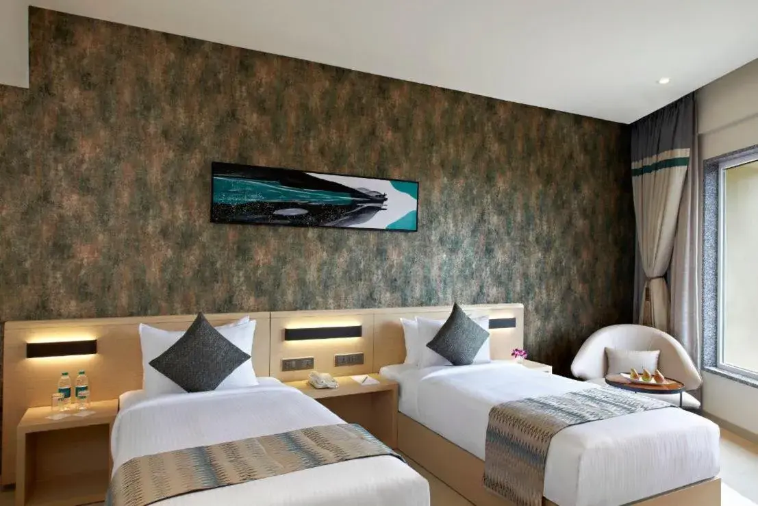 Bed in Click Hotel Bangalore - International Airport Bed in Click Hotel Bangalore - International Airport