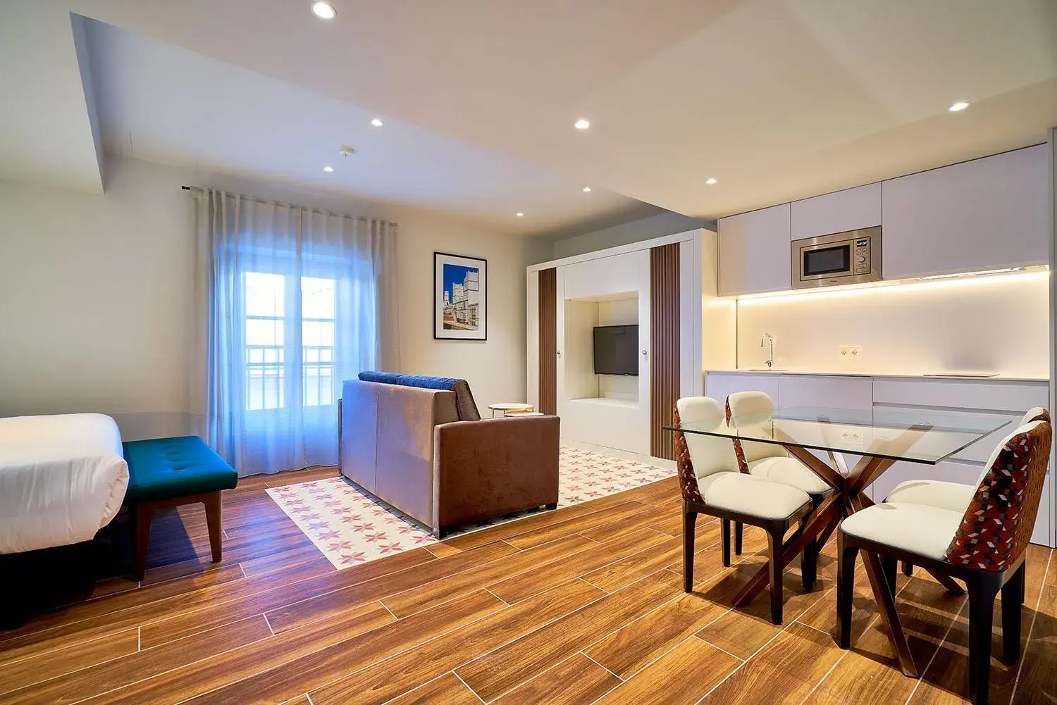 Living room in Tandem Torres de Cádiz Suites Living room in Tandem Torres de Cádiz Suites