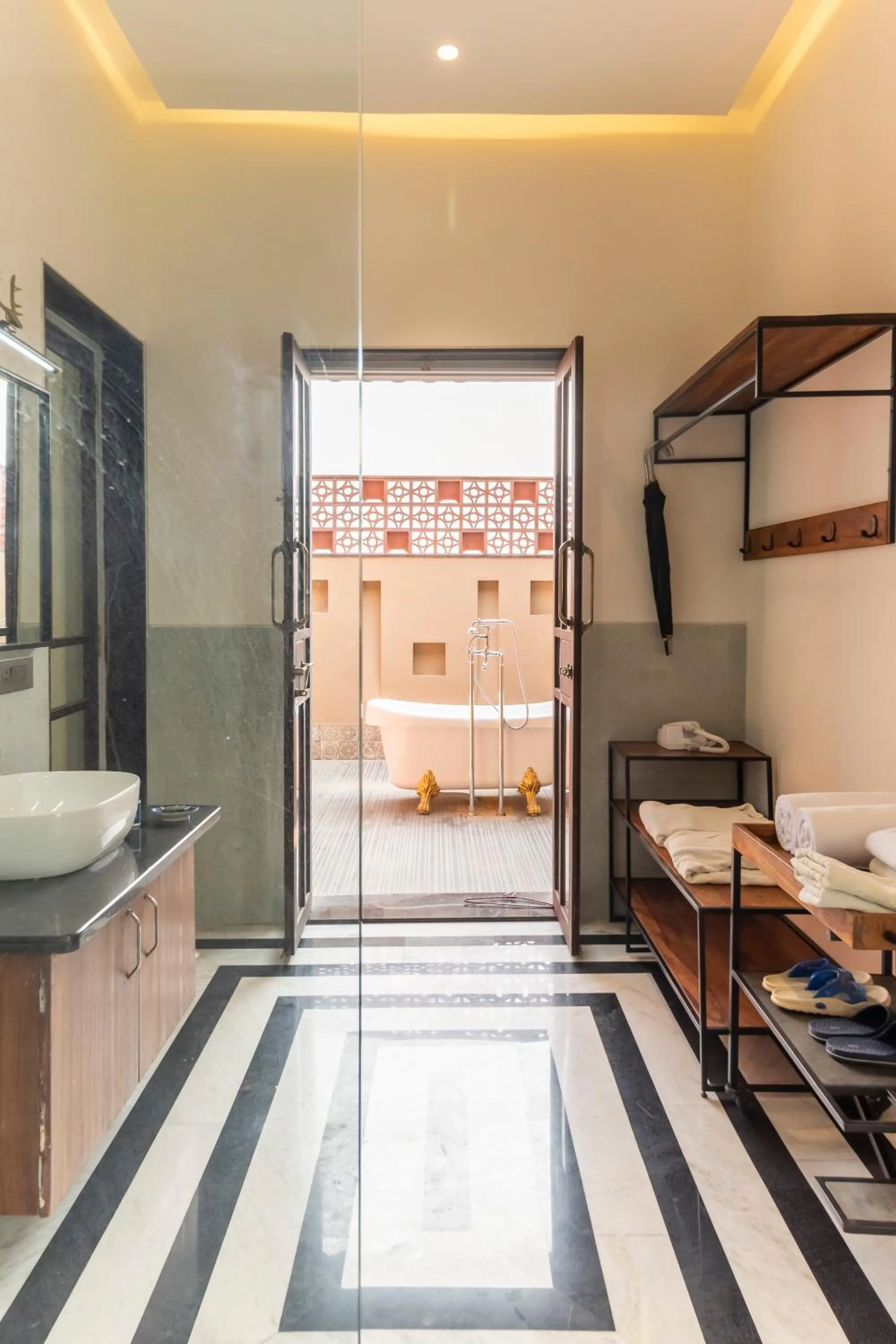 Bathroom in Vanaashrya Resort and Spa Sariska