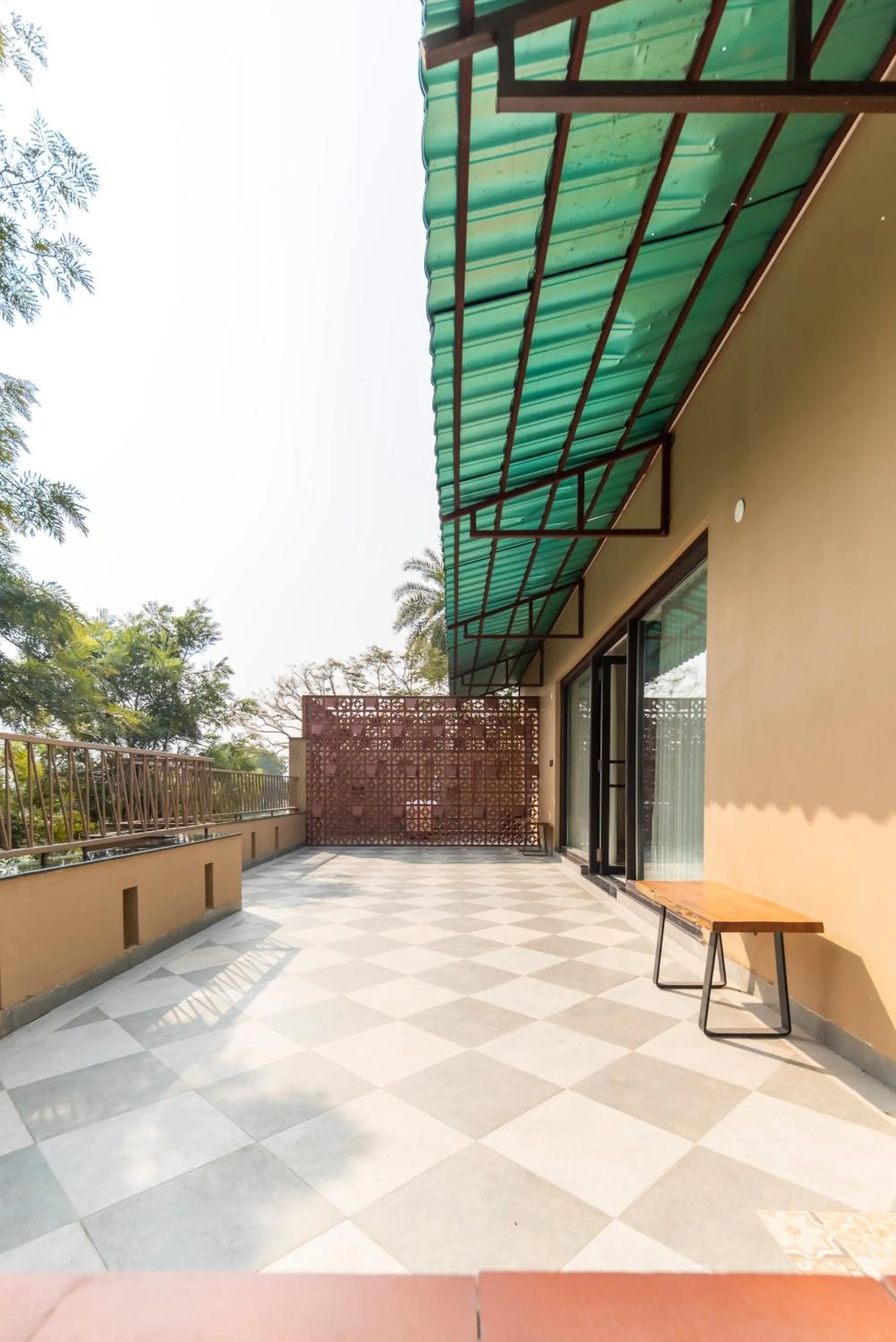 Balcony/Terrace in Vanaashrya Resort and Spa Sariska