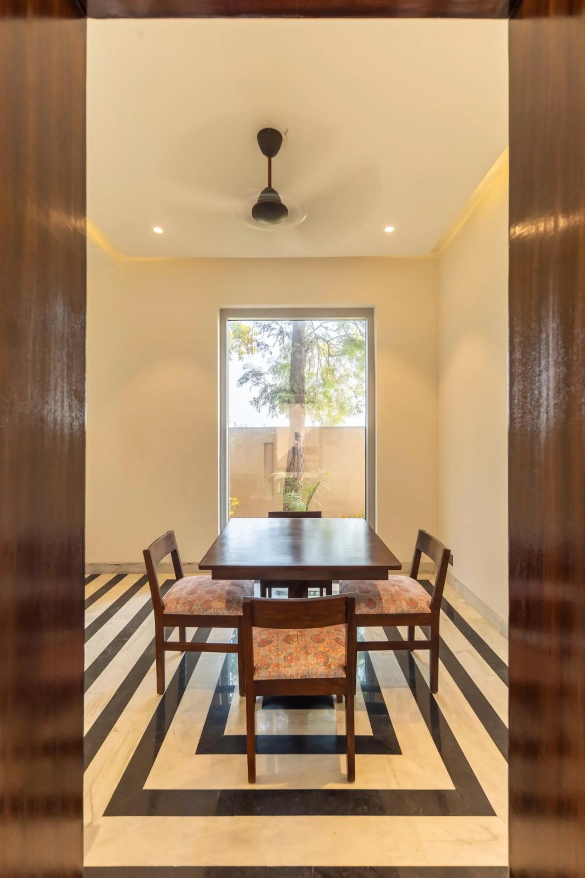 Dining area in Vanaashrya Resort and Spa Sariska