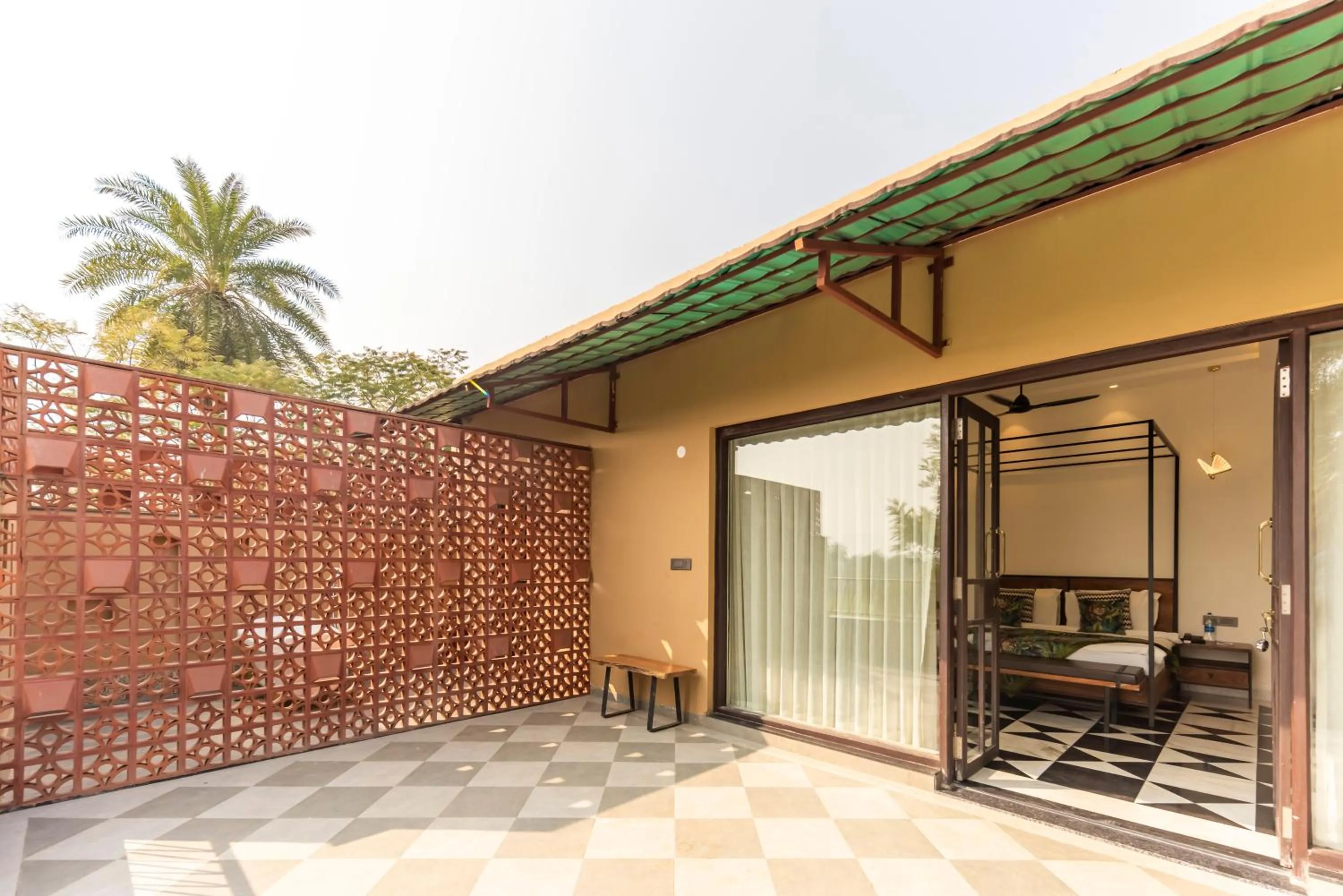 Balcony/Terrace in Vanaashrya Resort and Spa Sariska