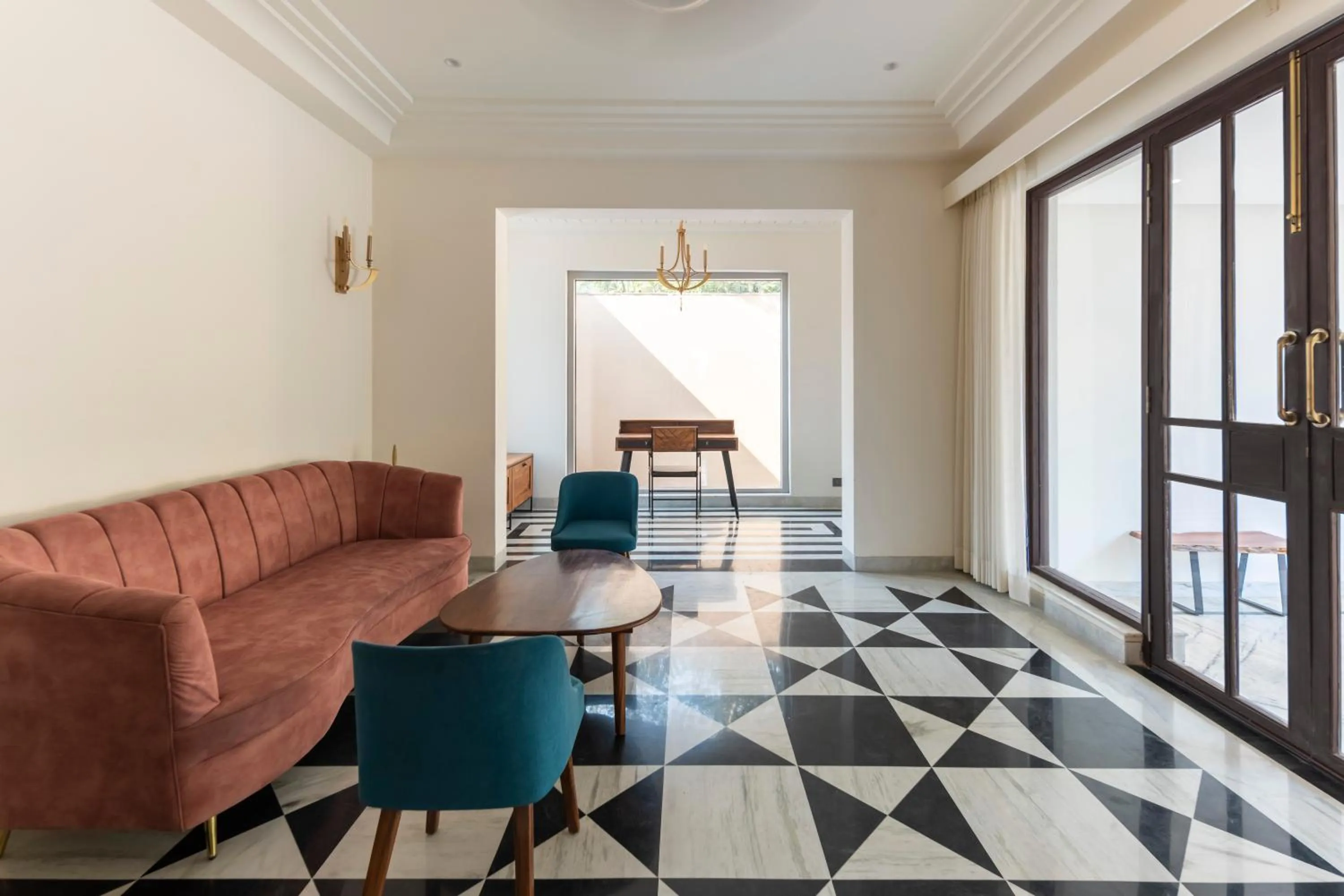 Living room in Vanaashrya Resort and Spa Sariska