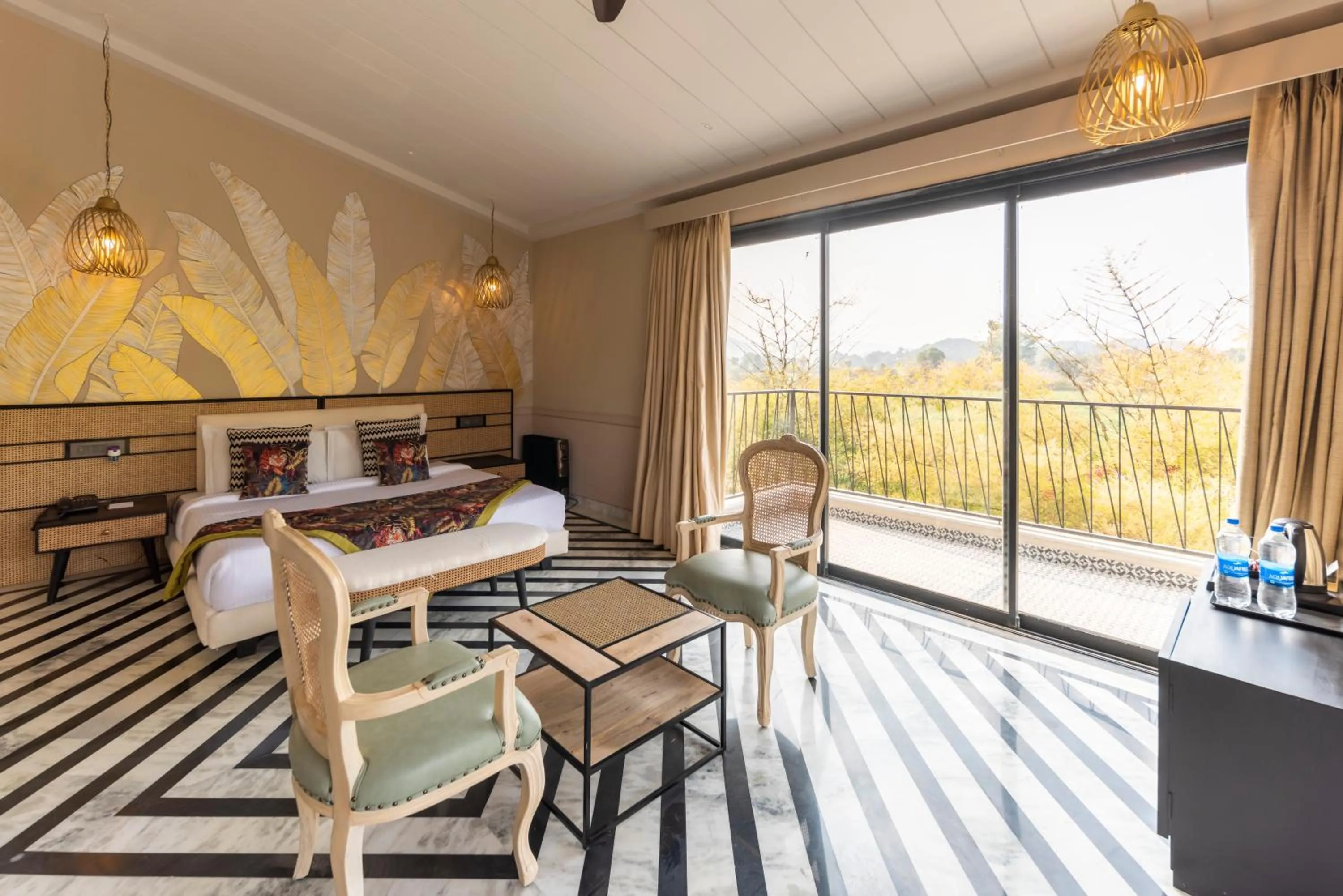 Balcony/Terrace in Vanaashrya Resort and Spa Sariska