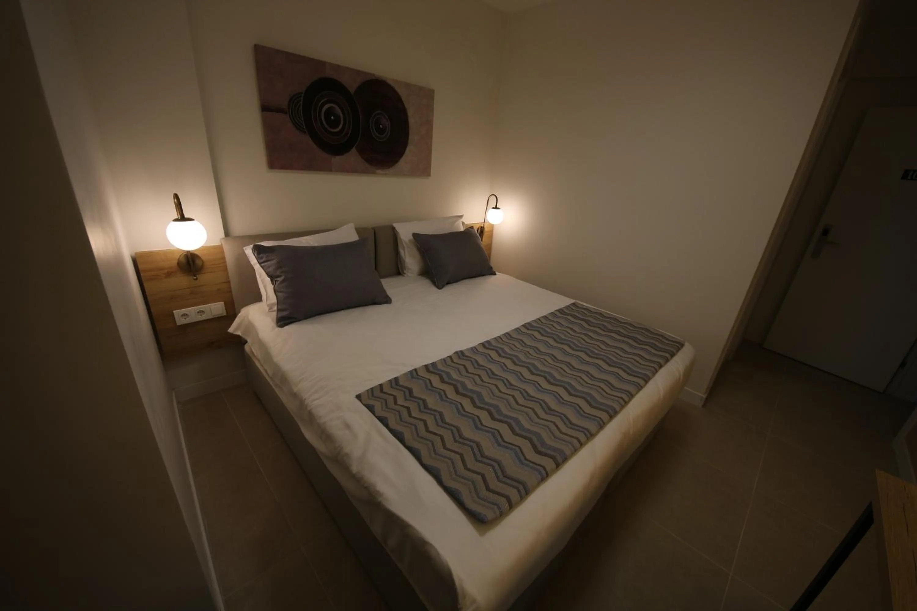 Bed in SPİLOS GÜMÜLDÜR HOTEL