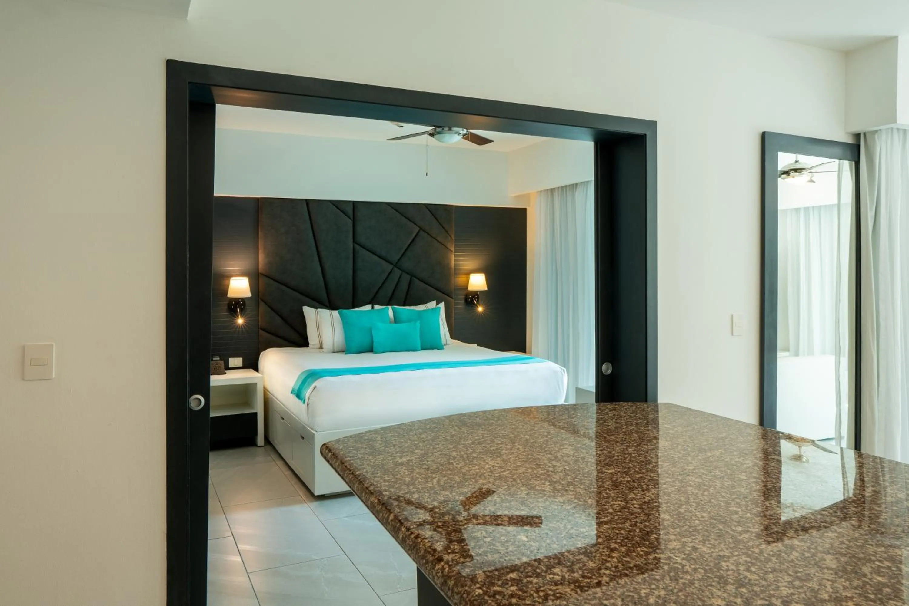 Bedroom, Bed in The Fives Beach Hotel & Residences - All Senses Inclusive
