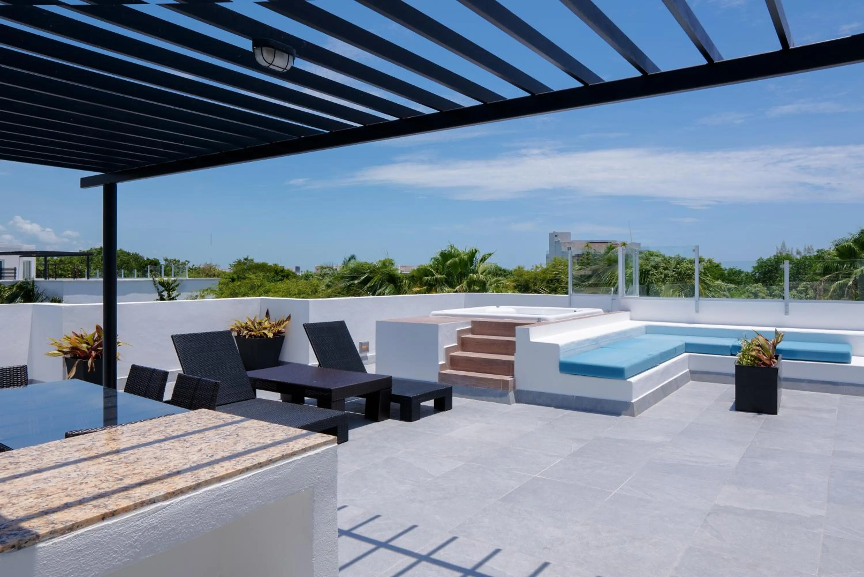Balcony/Terrace in The Fives Beach Hotel & Residences - All Senses Inclusive