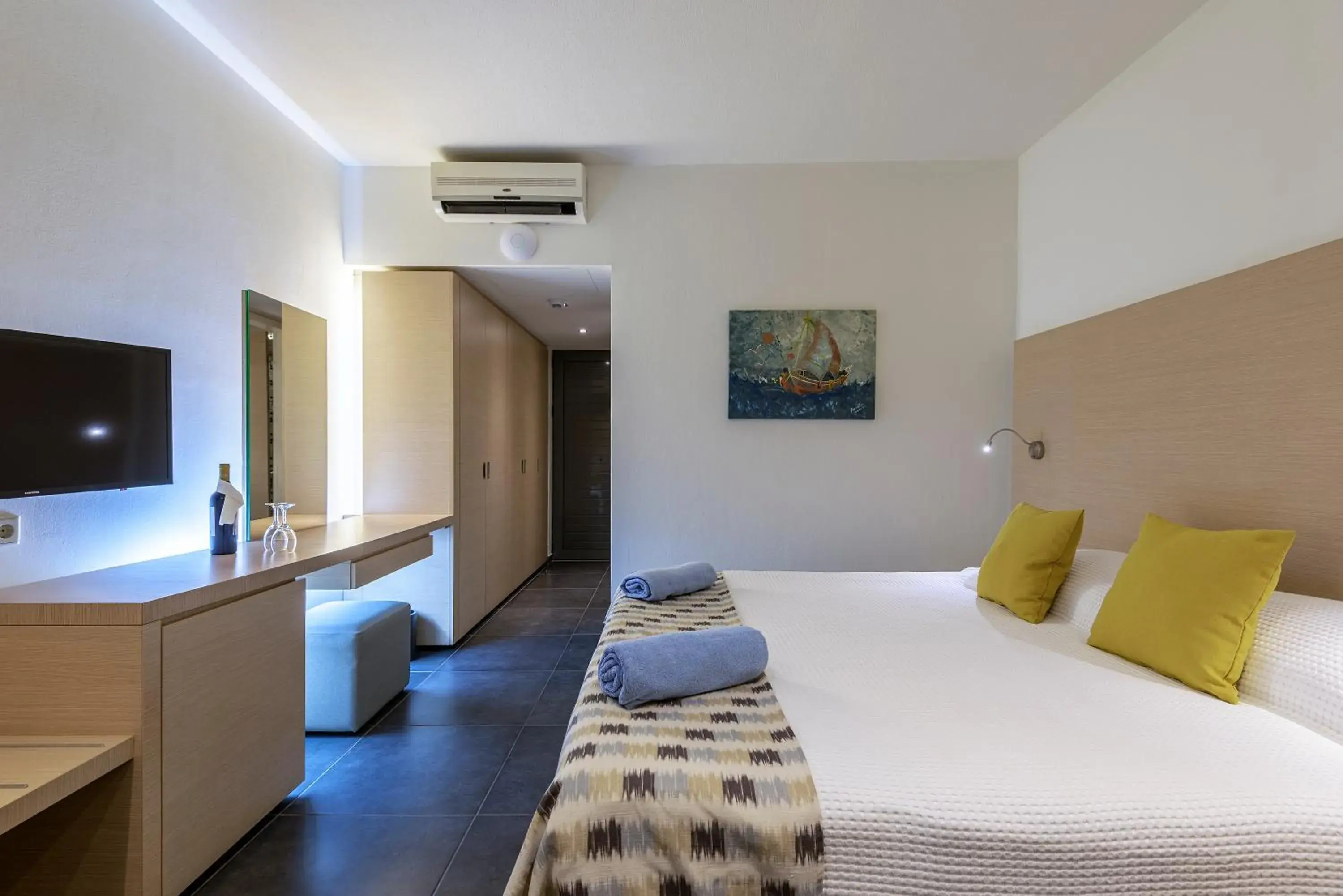 Bedroom, Bed in Atlantica Mikri Poli Kos Bedroom, Bed in Atlantica Mikri Poli Kos