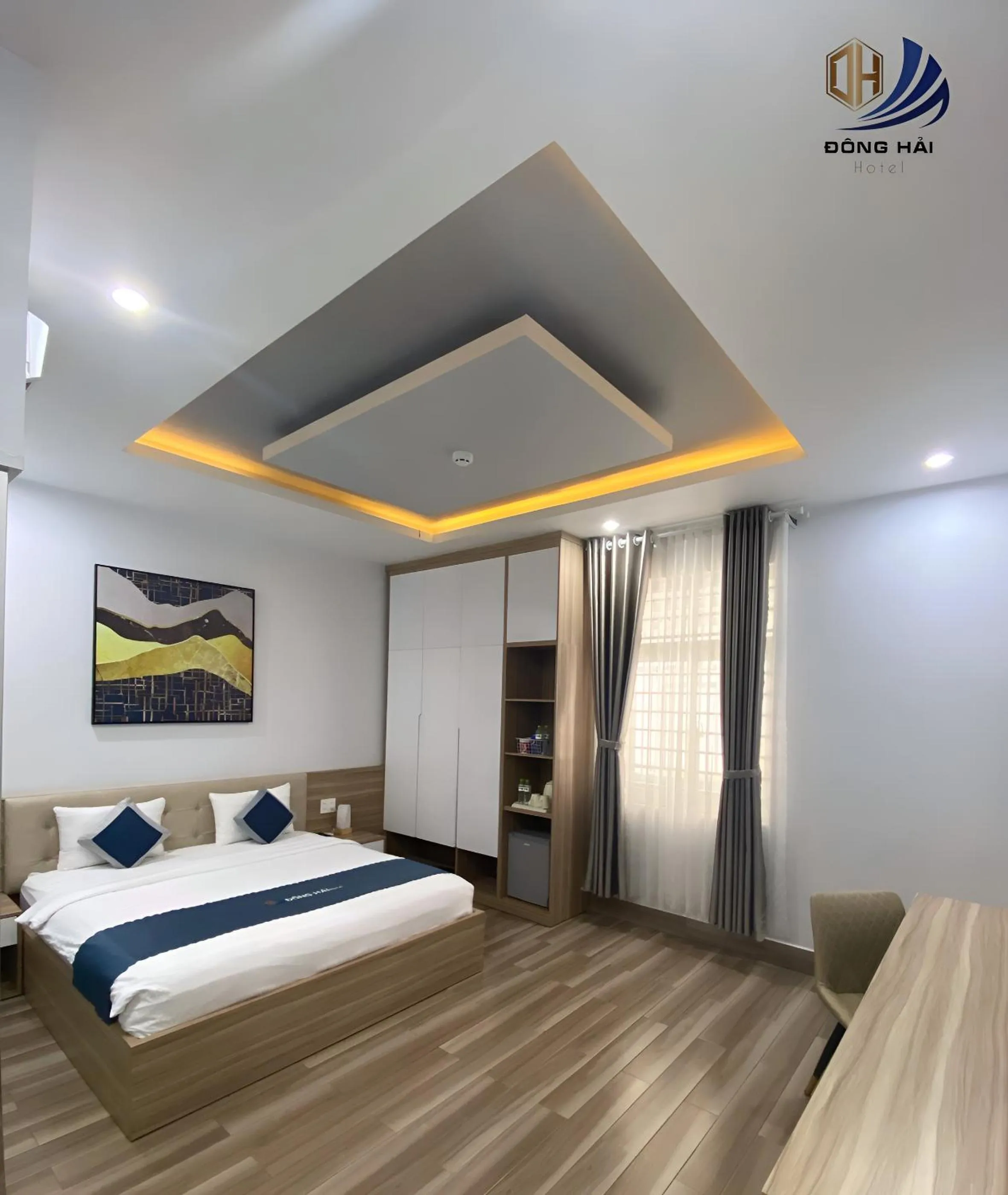 Bedroom, Bed in Dong Hai Hotel _ Rach Gia