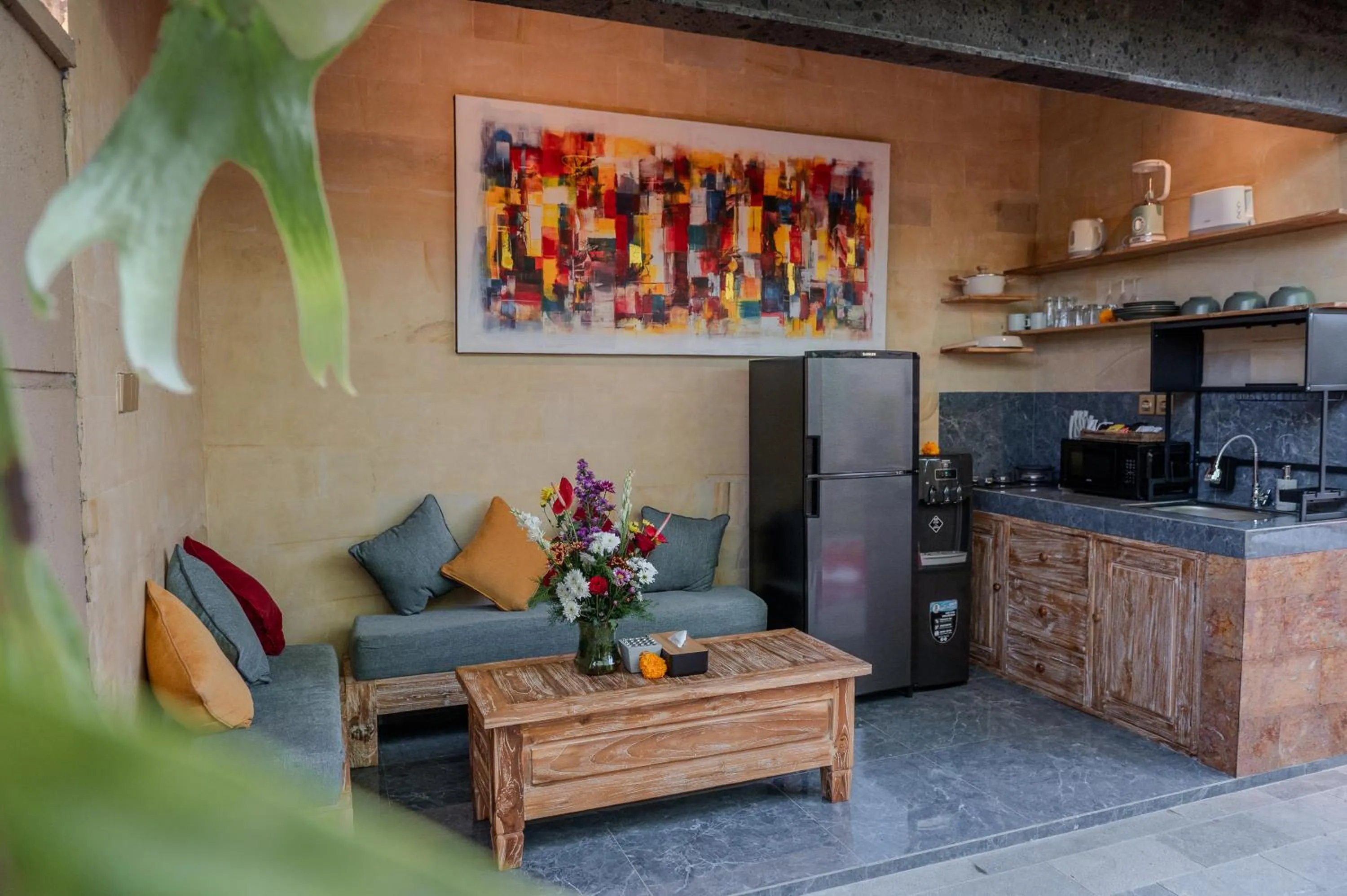 Kitchen or kitchenette in Villa Semujan Ubud