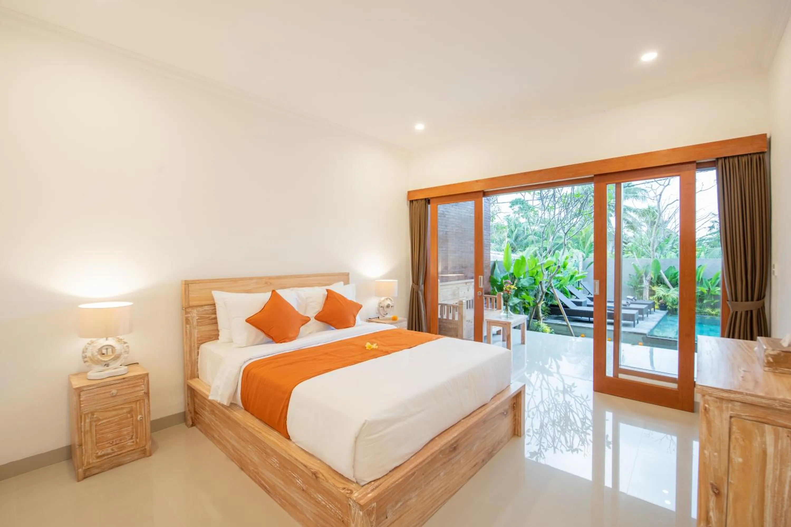 Bedroom, Bed in Villa Semujan Ubud