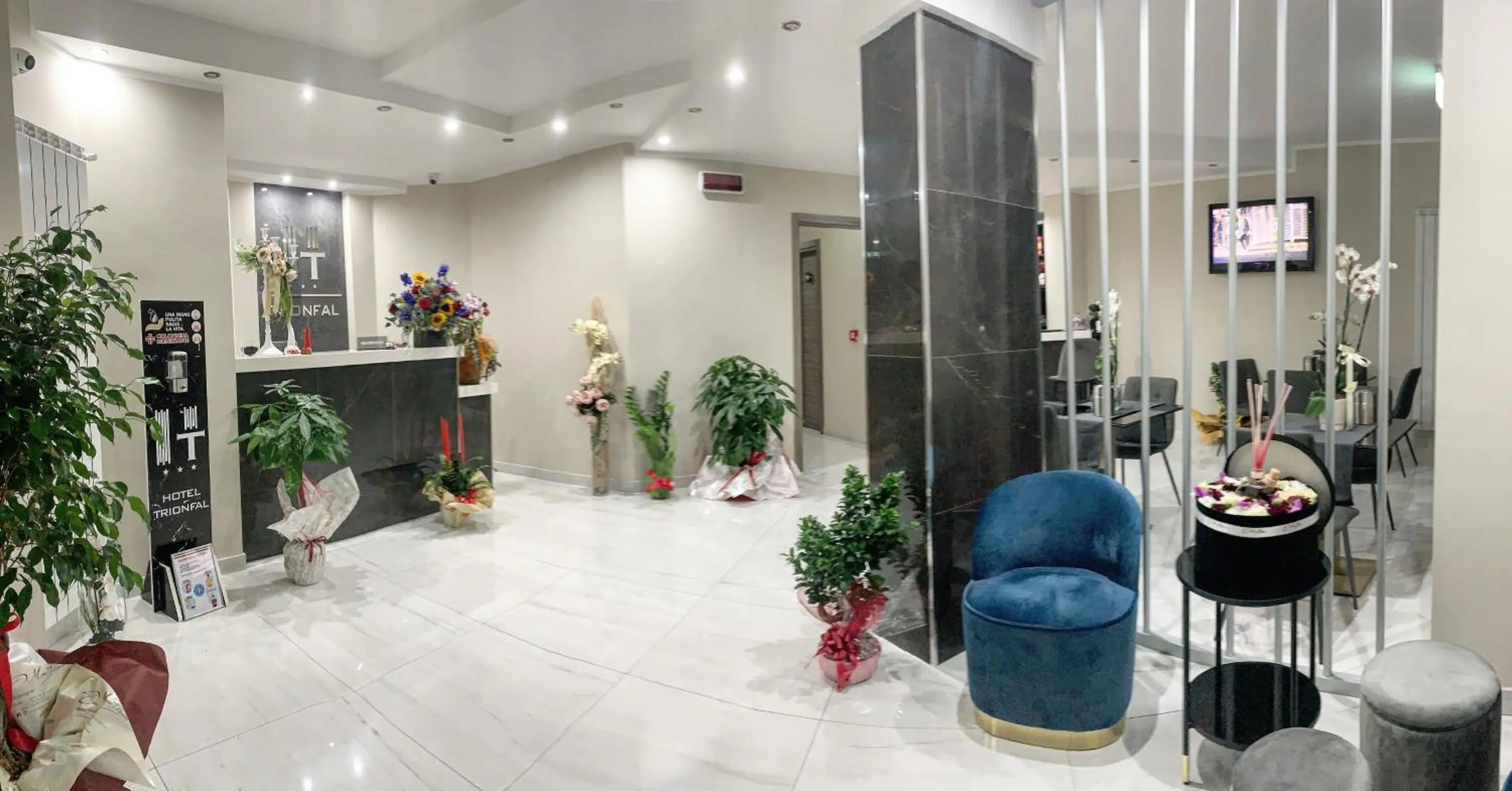 Lobby or reception in Hotel Trionfal