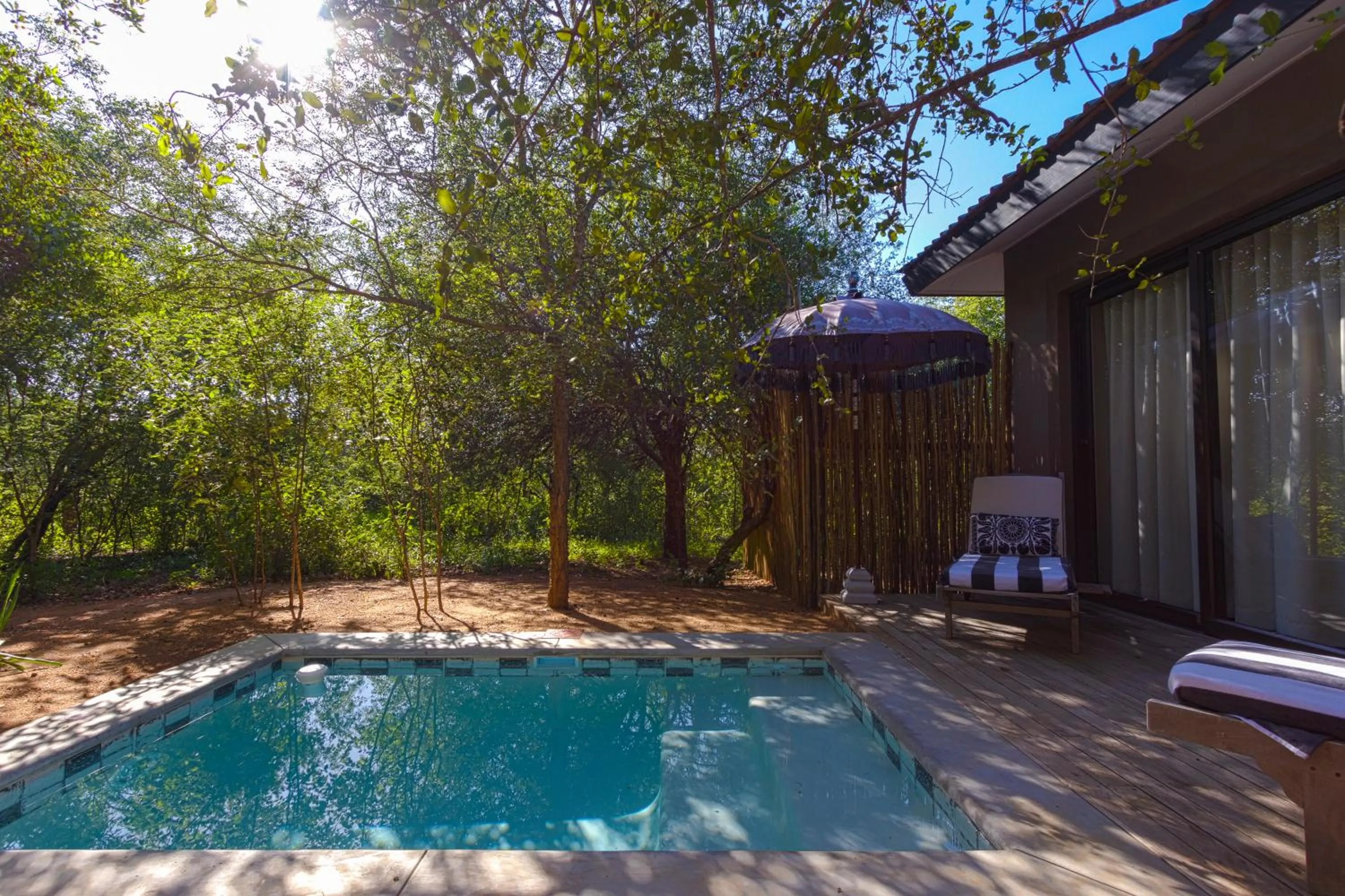 Swimming pool in Safari Moon Luxury Bush Lodge