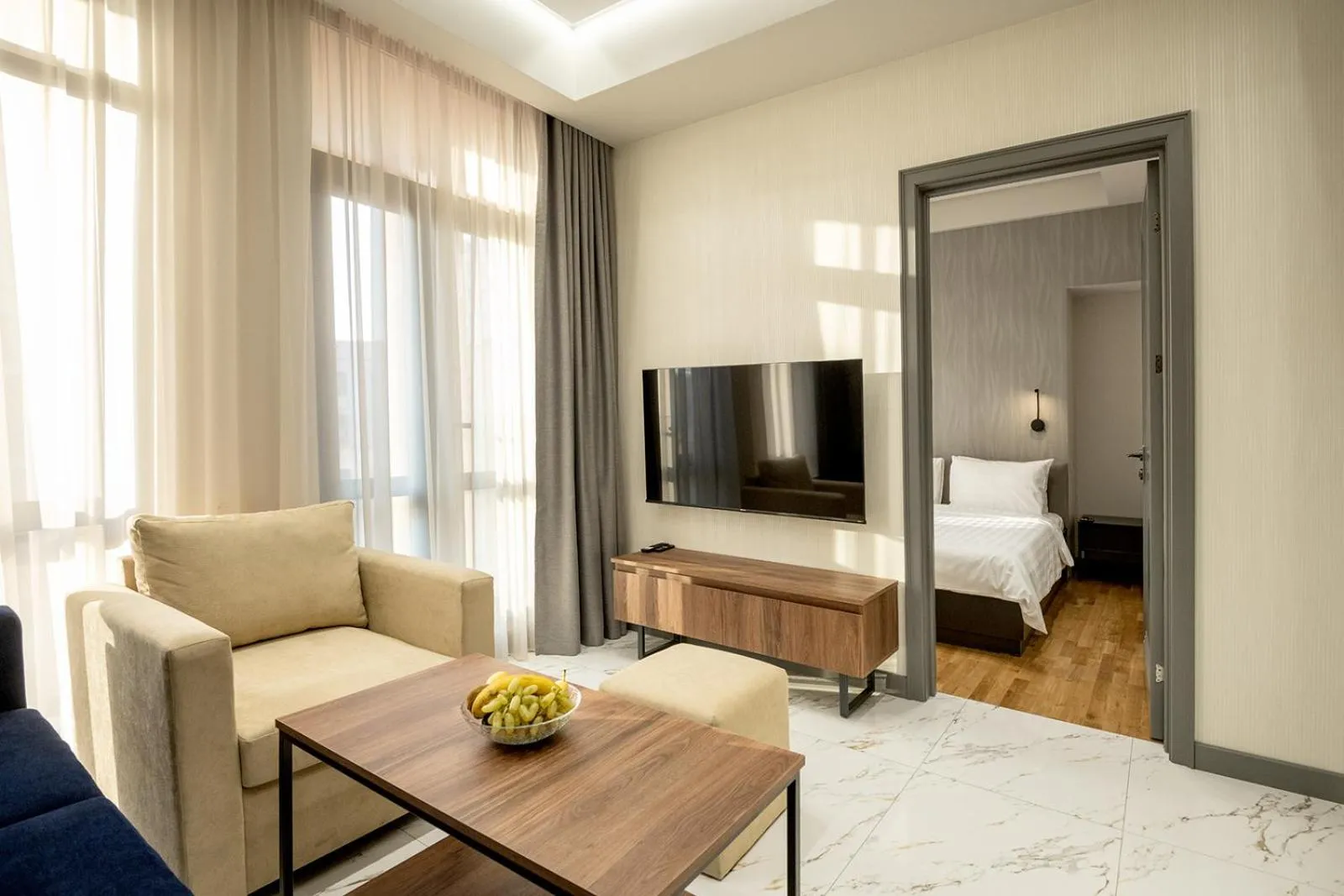 Living room, Bed in Hilltop North Avenue by Stellar Hotels, Yerevan