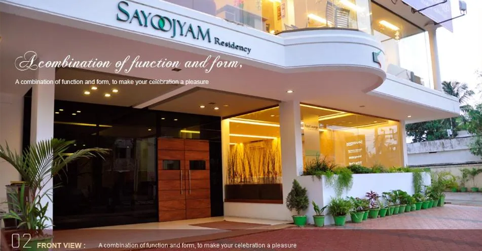 Facade/entrance in Sayoojyam Residency