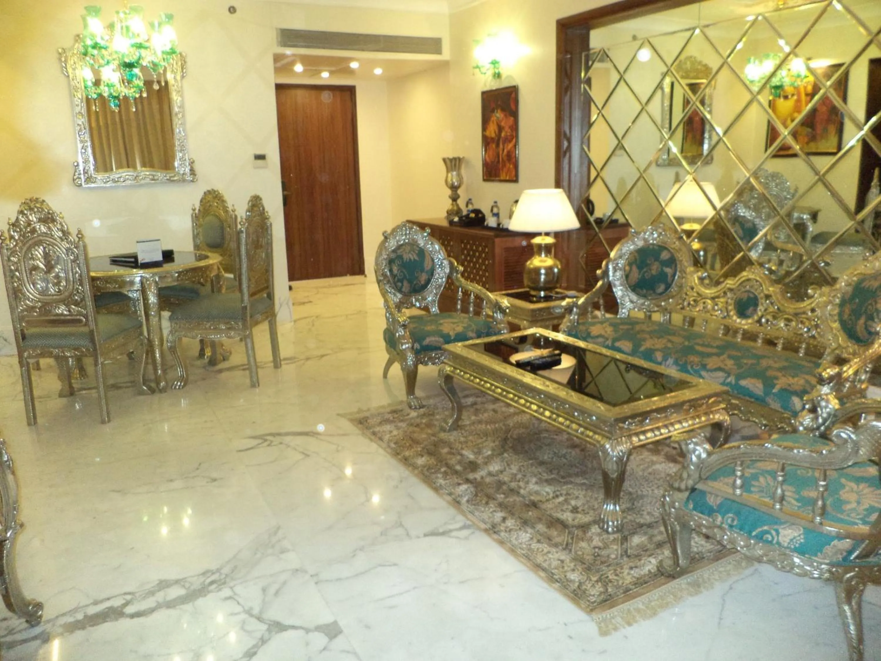 Seating area in Indana Palace, Jodhpur