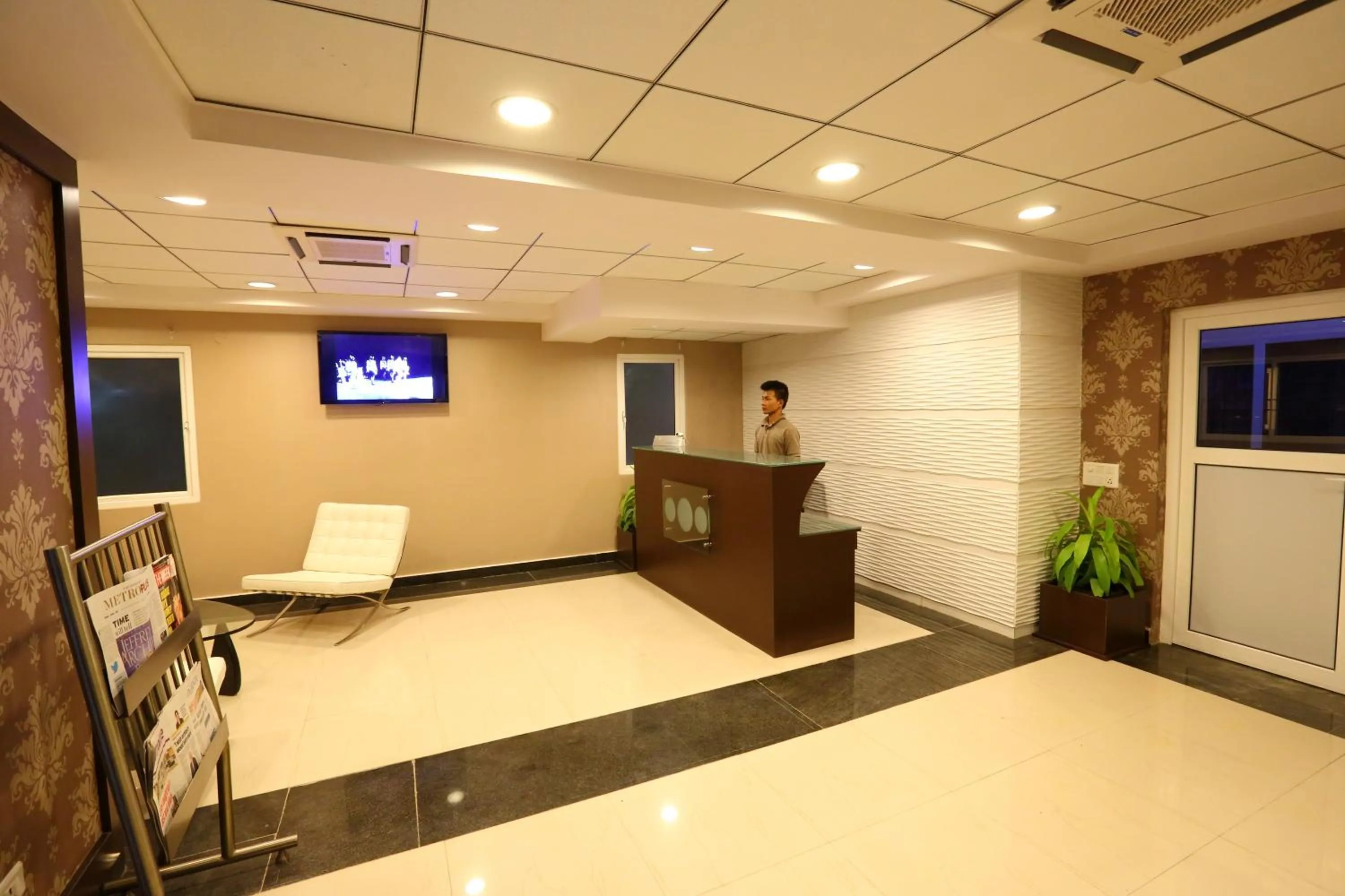 Lobby or reception in Crest Executive Suites, Whitefield