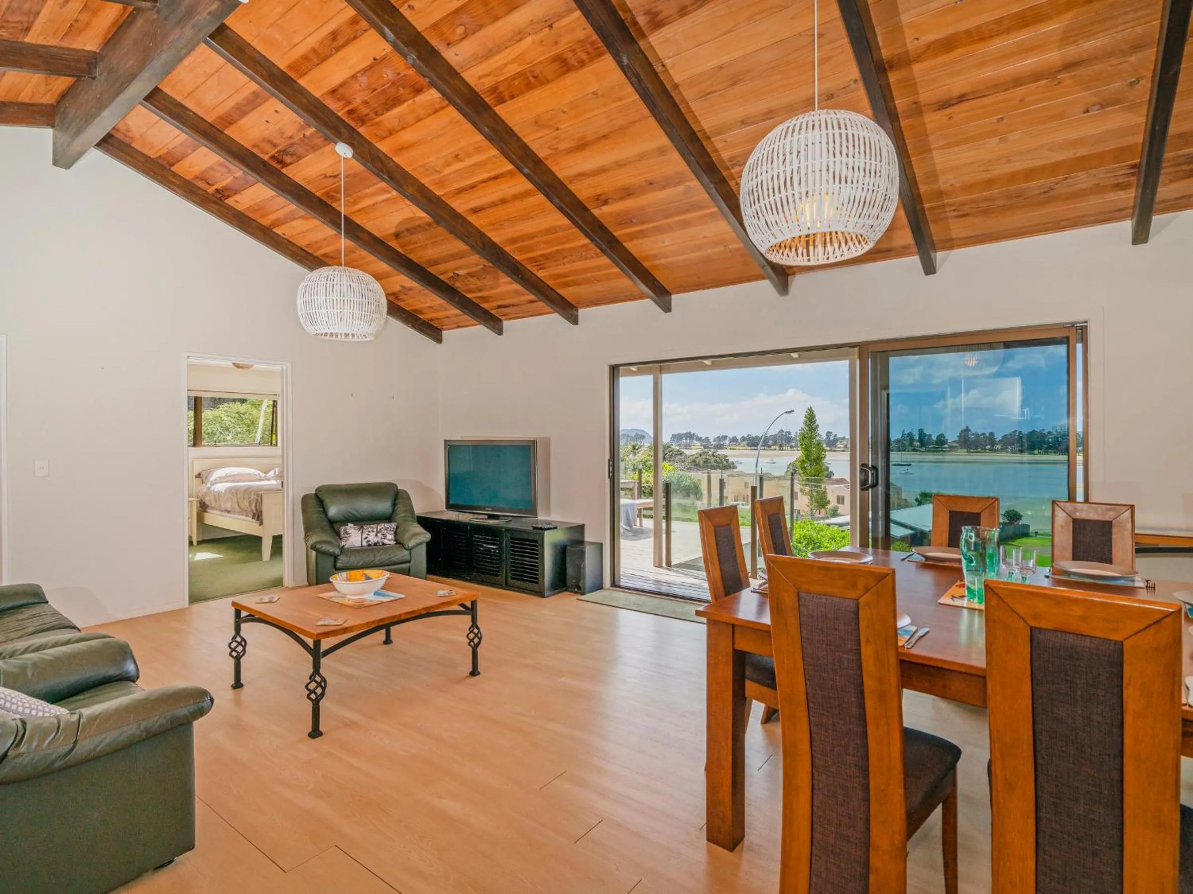 Shower in Tairua Harbour Views - Tairua Holiday Home