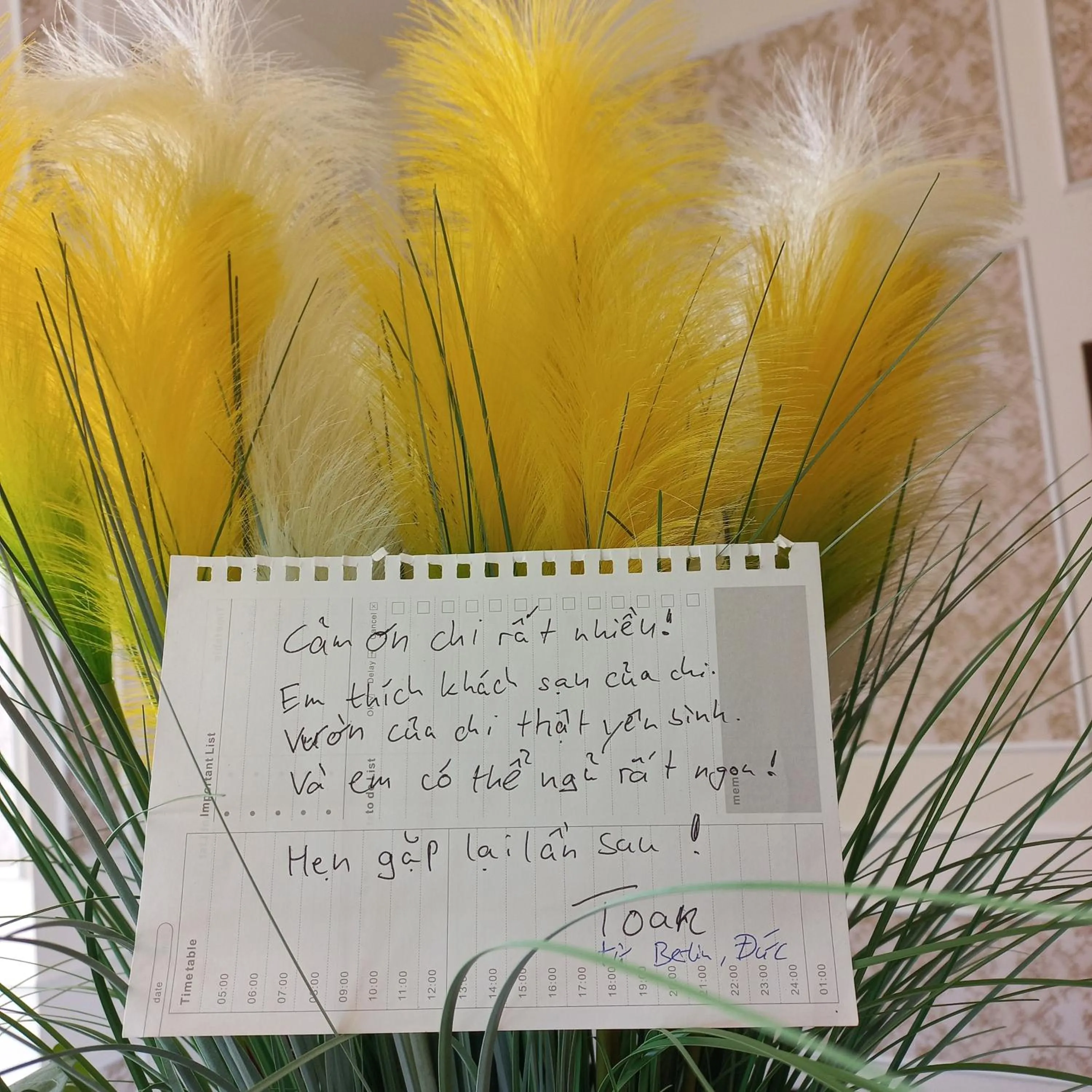 Text overlay in Garden House Côn Đảo