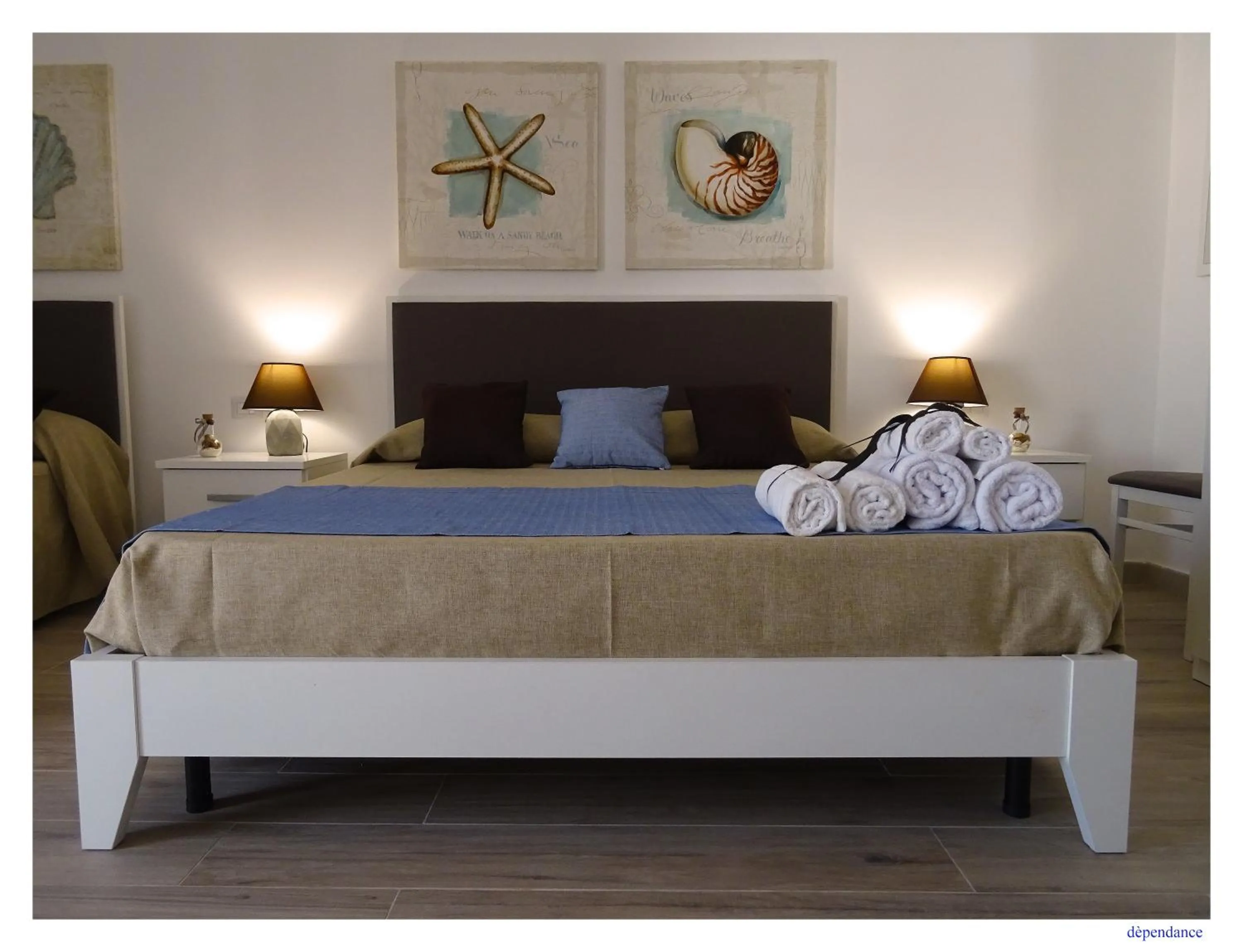 Bed in Faro Bianco Gallipoli Dependance