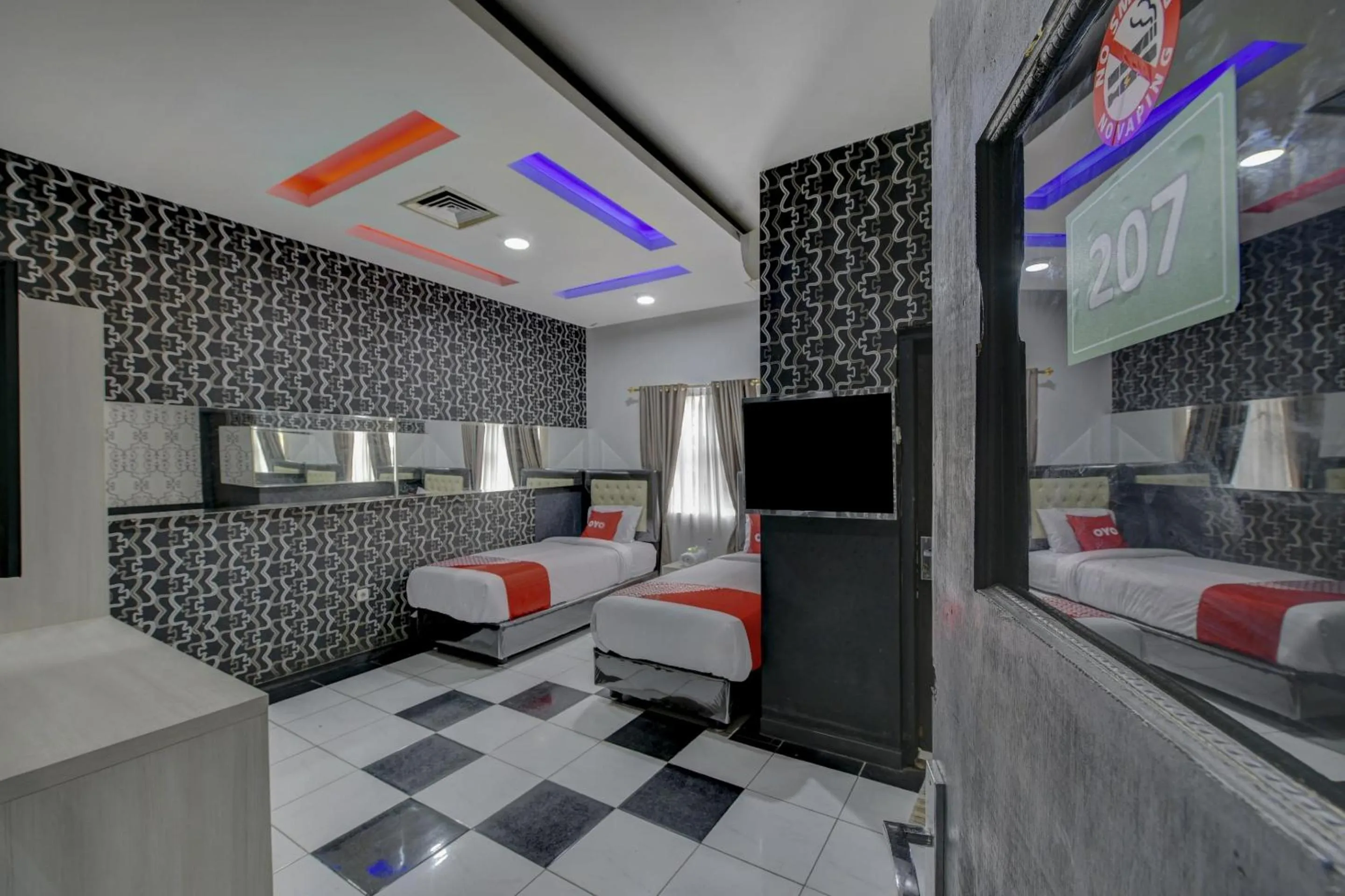 Bedroom in Super OYO 4010 Zaara Guest House Syariah