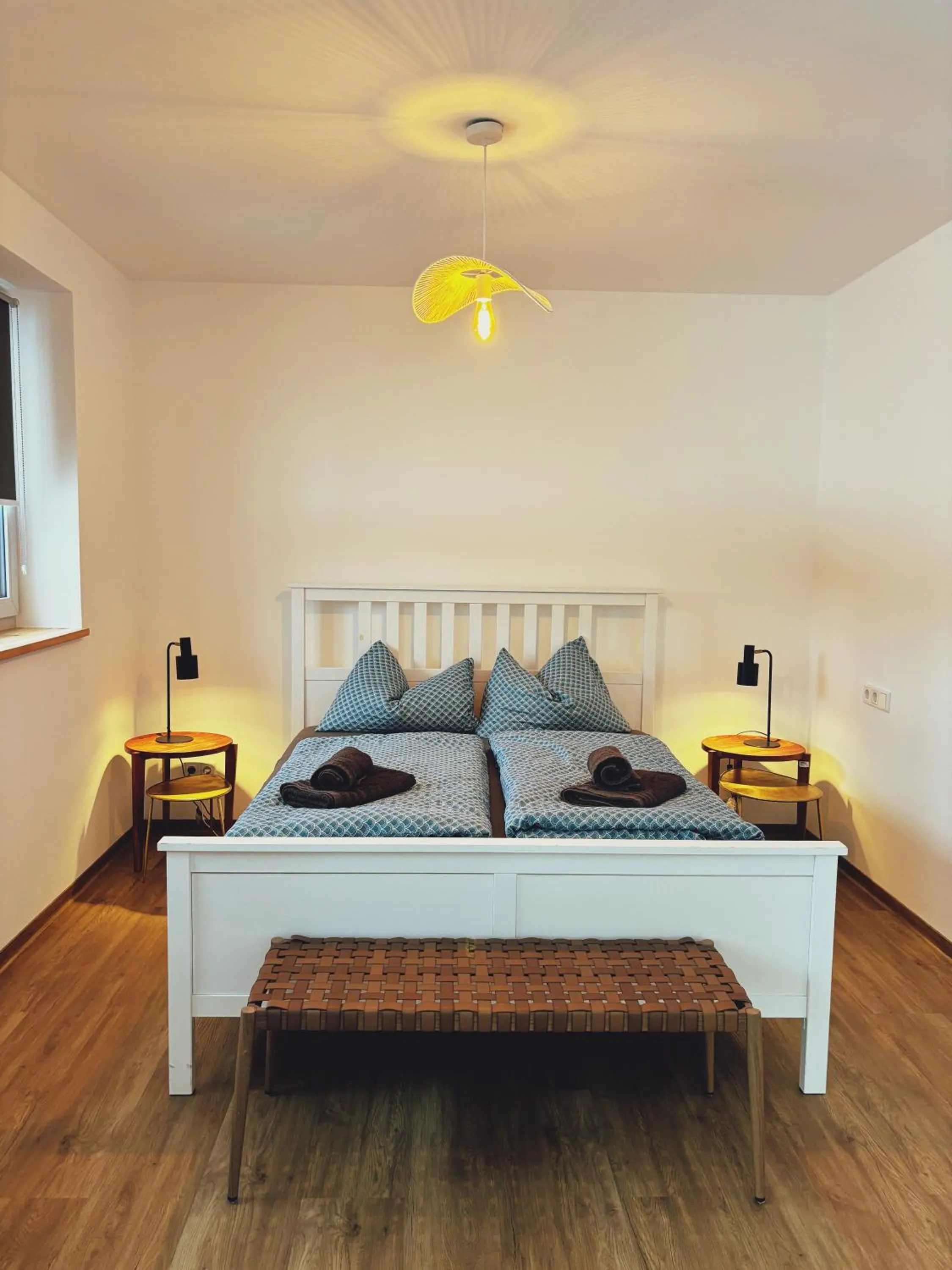 Bed in Parkschlößchen Hotel