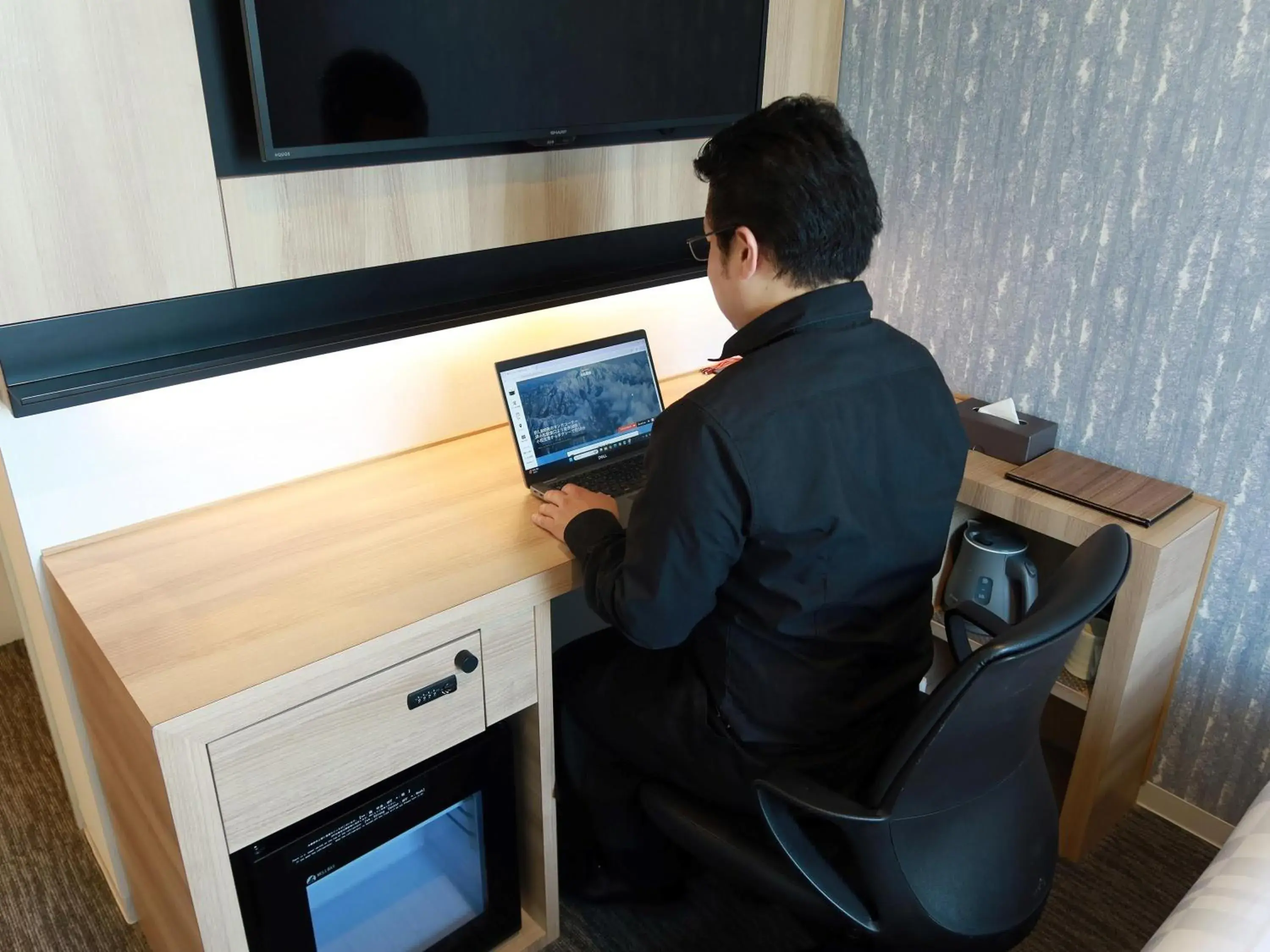 Photo of the whole room in Henn na Hotel Komatsu Ekimae Photo of the whole room in Henn na Hotel Komatsu Ekimae