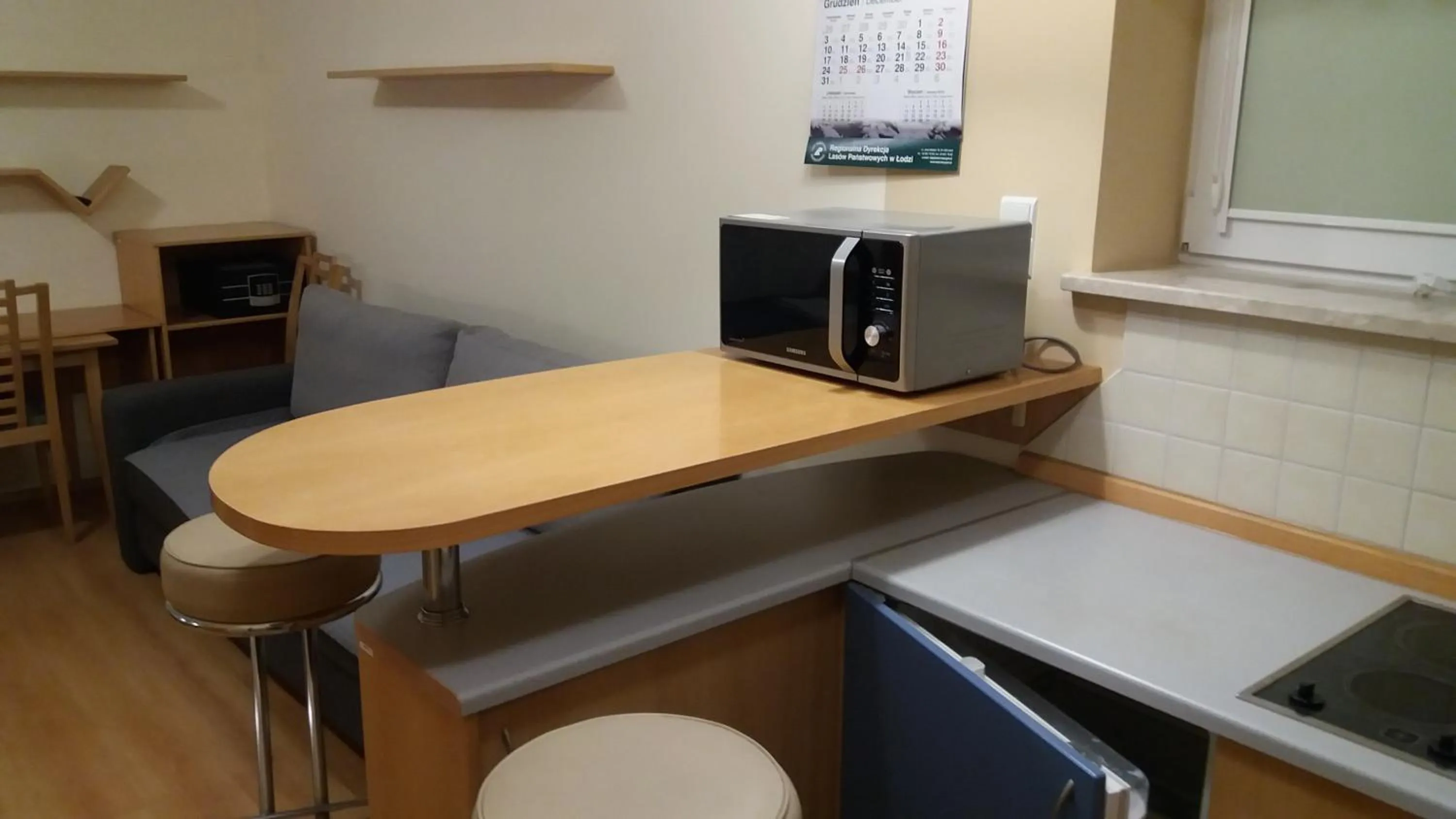 Kitchen or kitchenette in Leśny Dwór