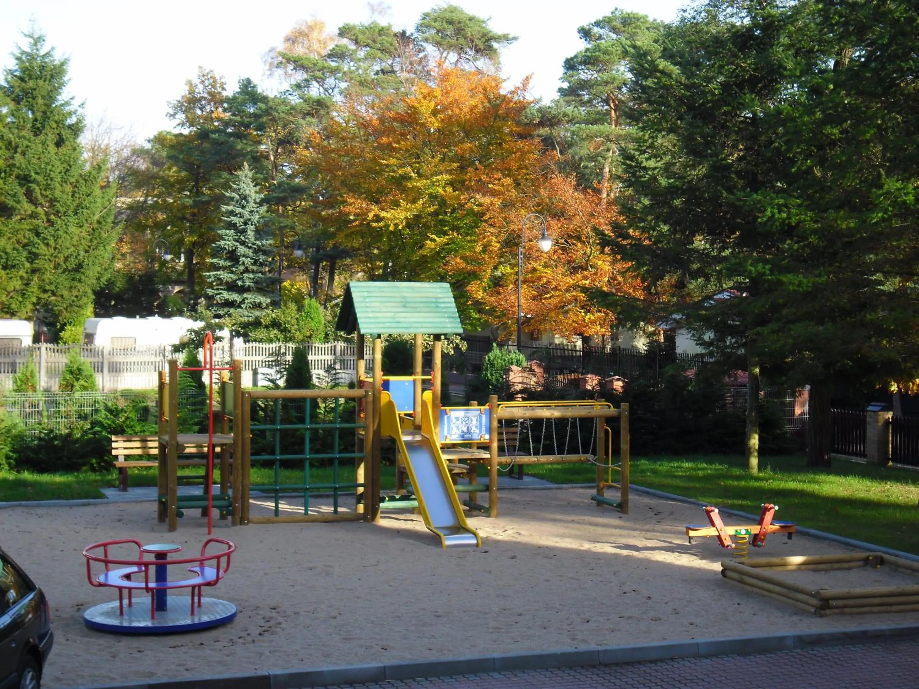 Children play ground in Leśny Dwór