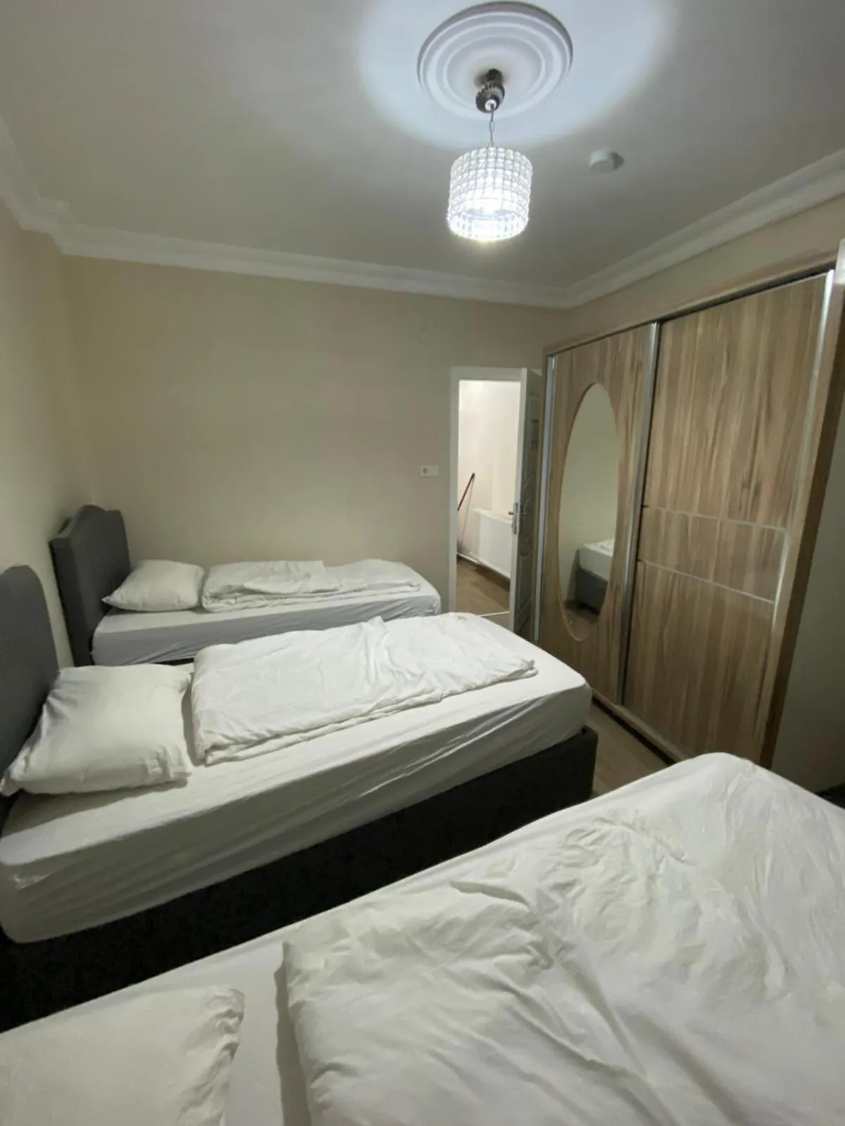 Bed in Hakan’s apartment