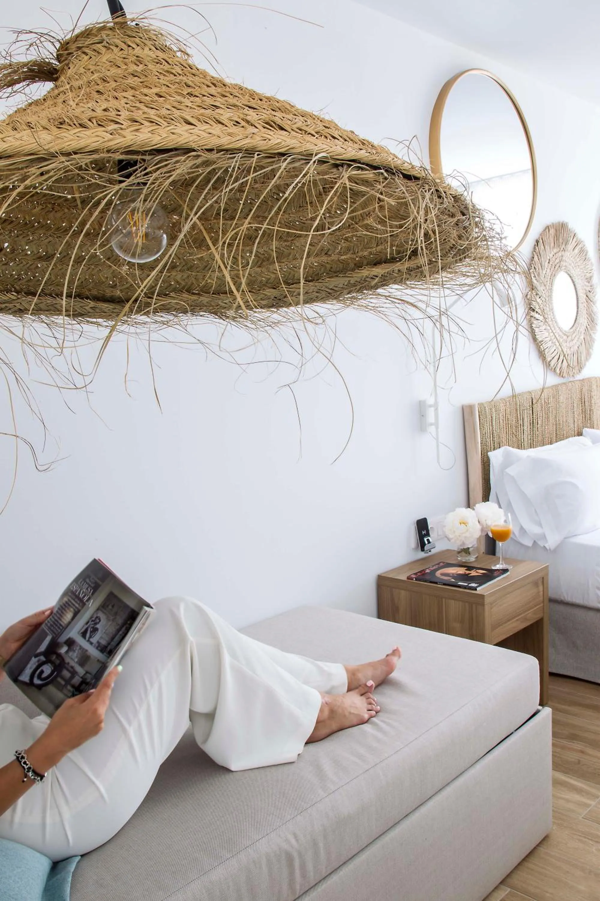 Decorative detail, Bed in May Altafulla Beach Boutique Hotel