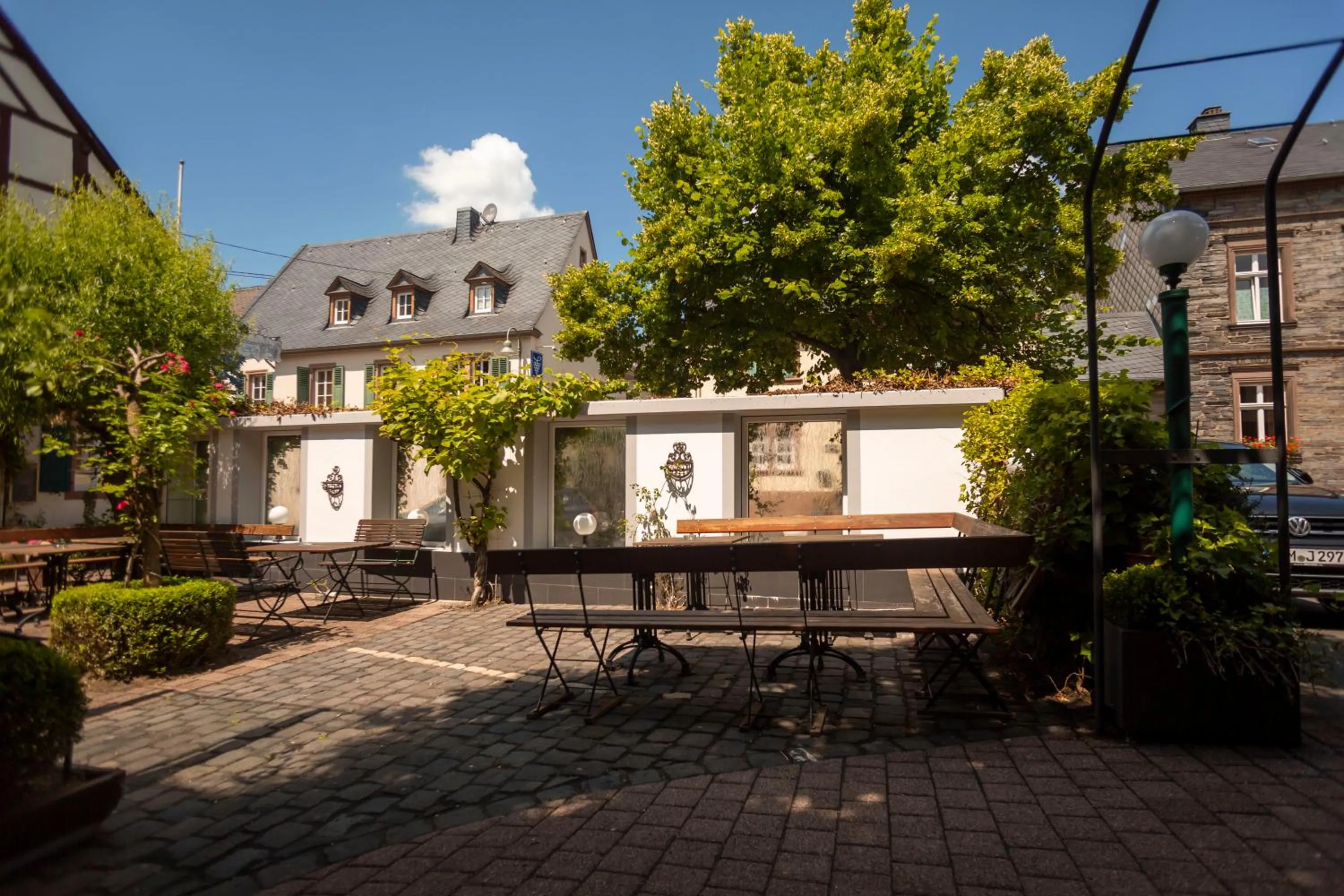 Patio in Ferienresidenz Brauneberger Hof an der Mosel nahe Bernkastel-Kues